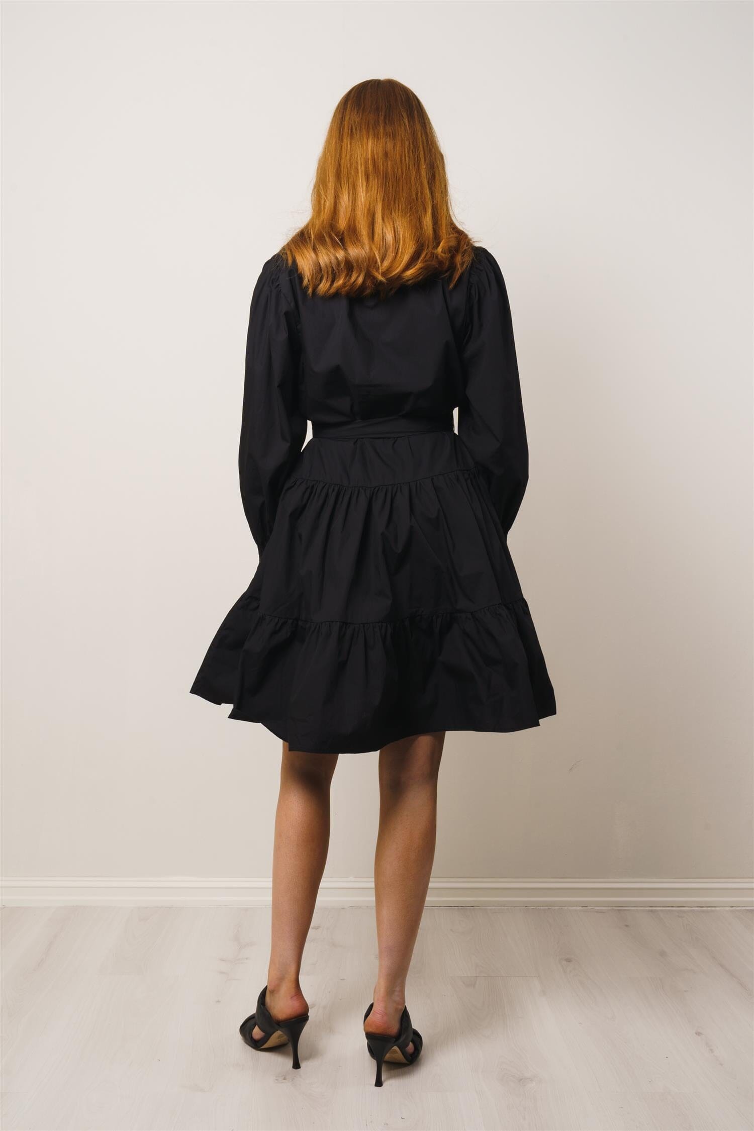 OSMINE af nor Delphine Poplin Black Kjole