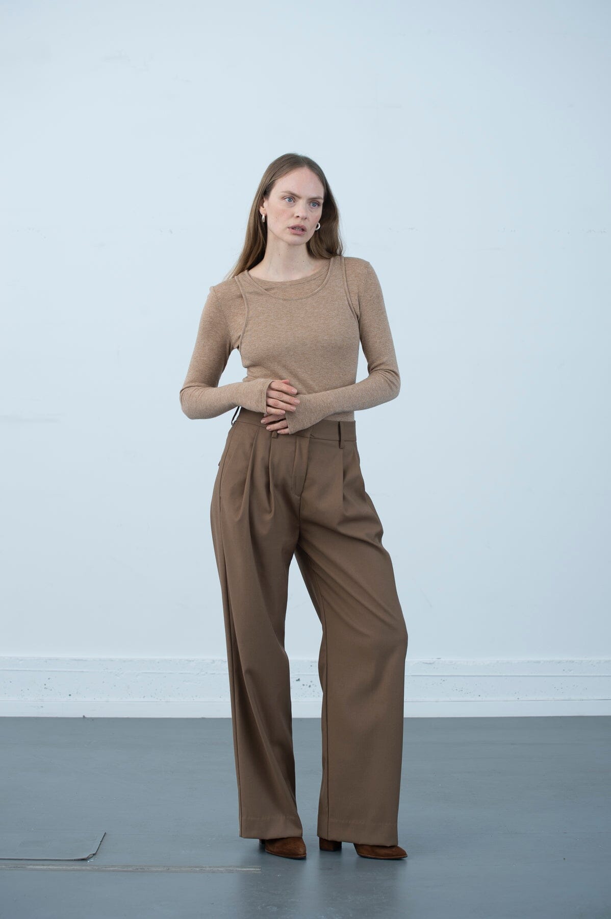 ArnieSays: Remi Wool Blend Caramel Melange T-shirt