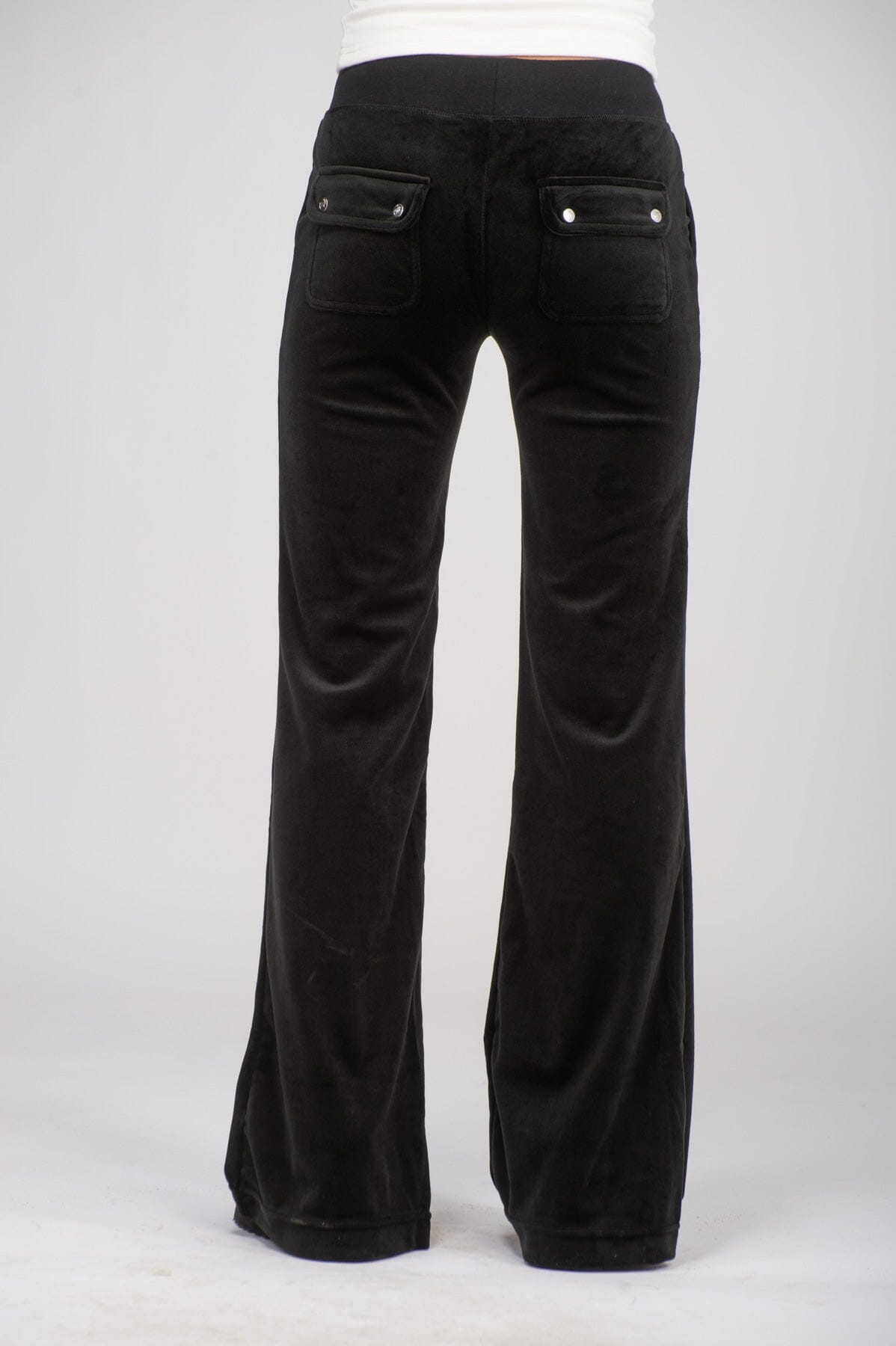 Juicy Couture Layla Low Rise Flare Pocketed Black Bukse