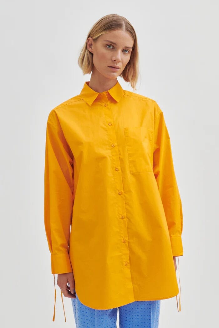 Second Female Alulin Oversize Shirt Apricot Skjorte