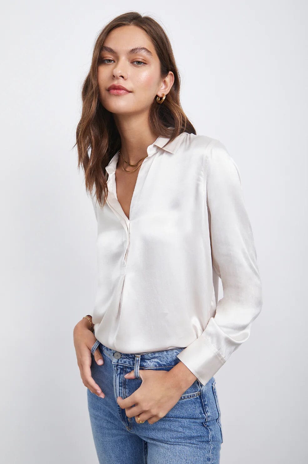 Rails Nissa Ivory Skjorte