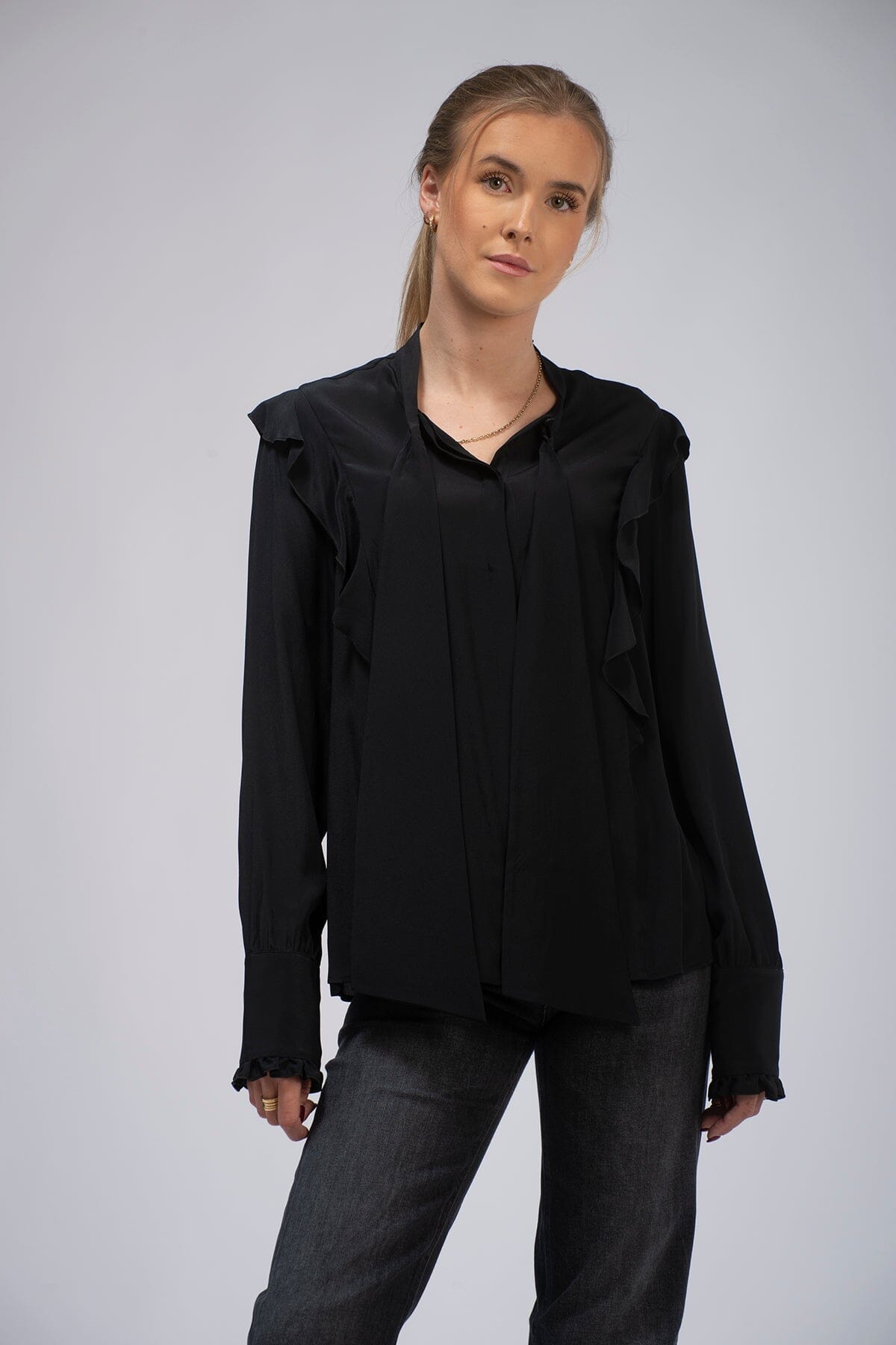 Dondup Dame Camicia Black Skjorte