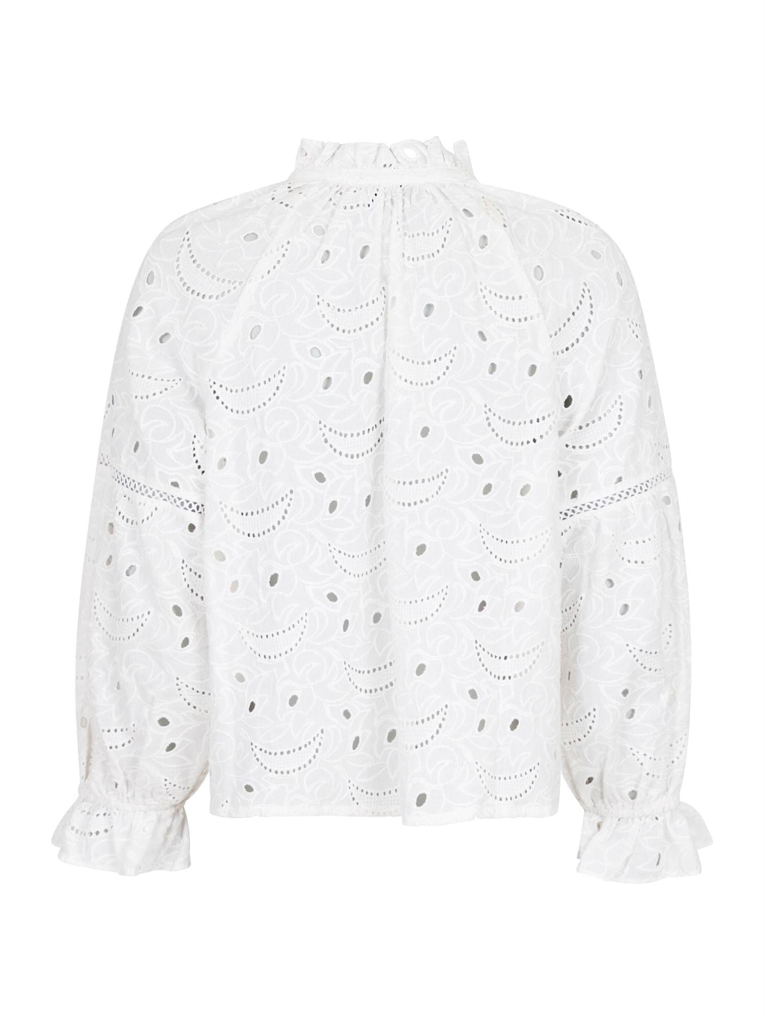 Neo Noir Micah Emb Blouse White Bluse