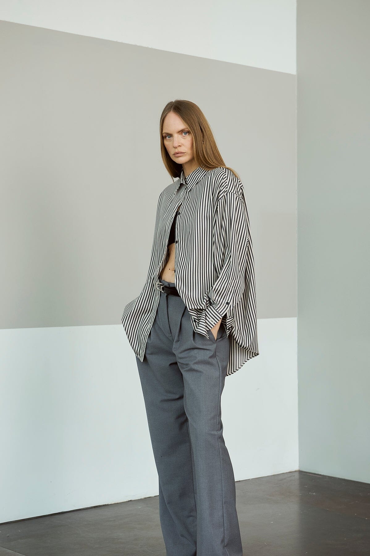 ArnieSays: Casey Tencel Black Stripe Skjorte