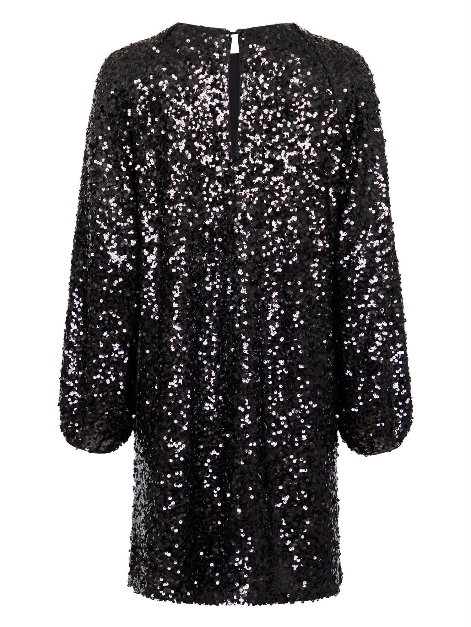 Neo Noir Ezra Fall Sequins Dress Black Kjole
