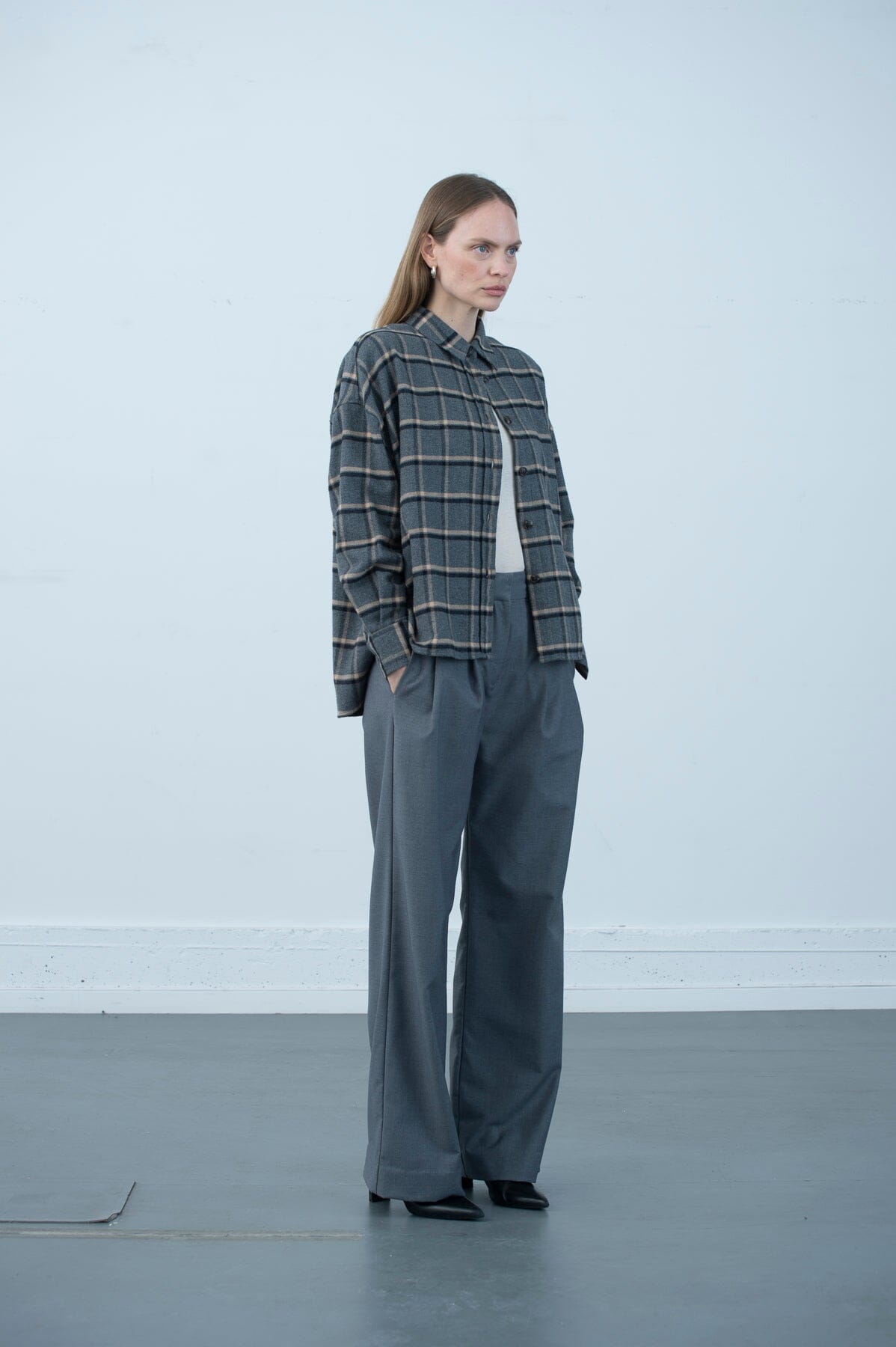 ArnieSays: Campbell Soft Checks Grey Combo Skjorte