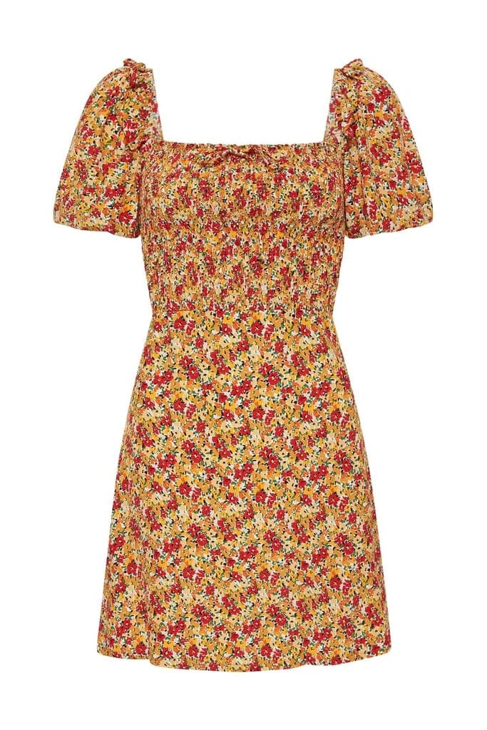 Faithfull The Brand El Carro Mini Dress La Gomera Floral Print Kjole