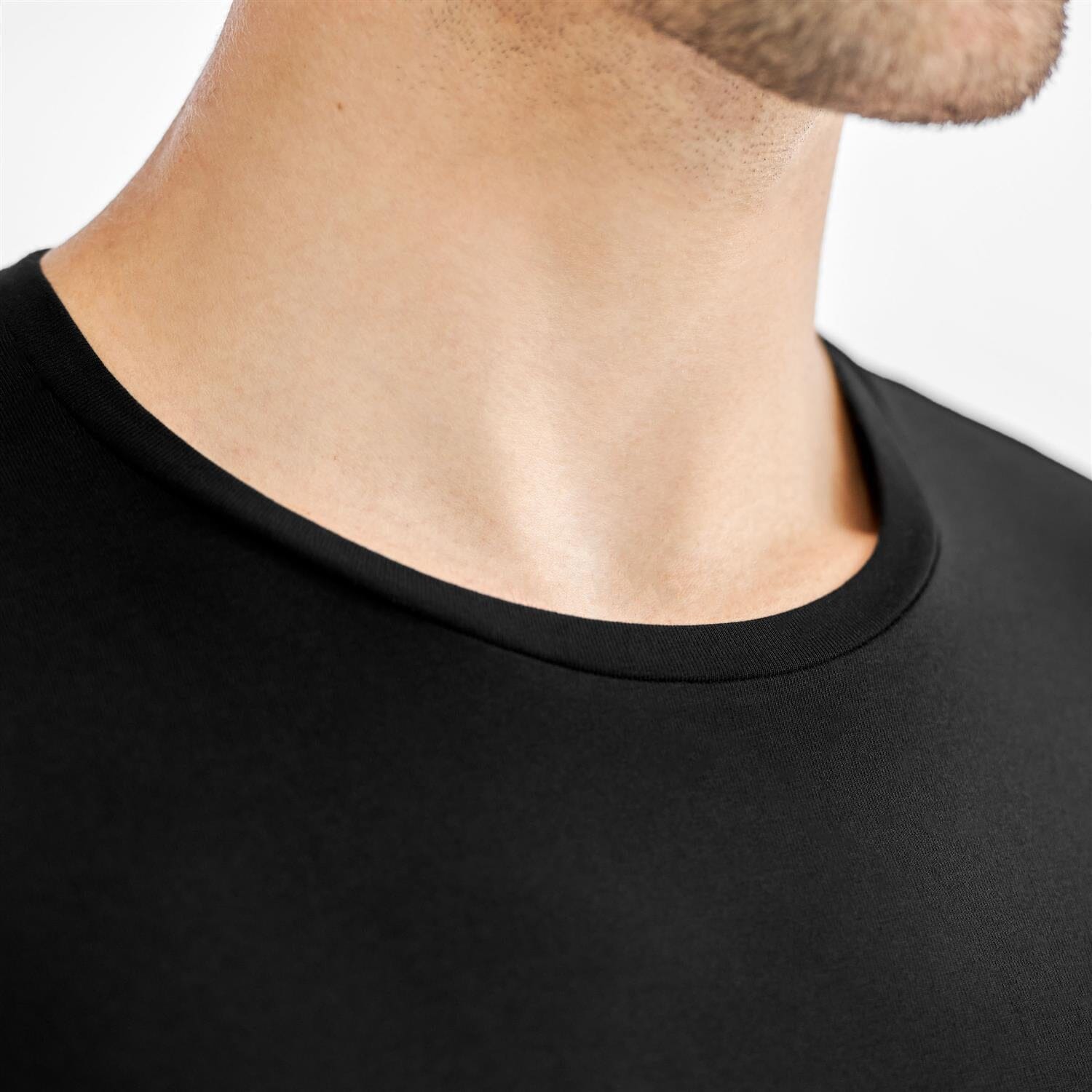 Bread and Boxers Man Cotton Crew-Neck Black T-shirt