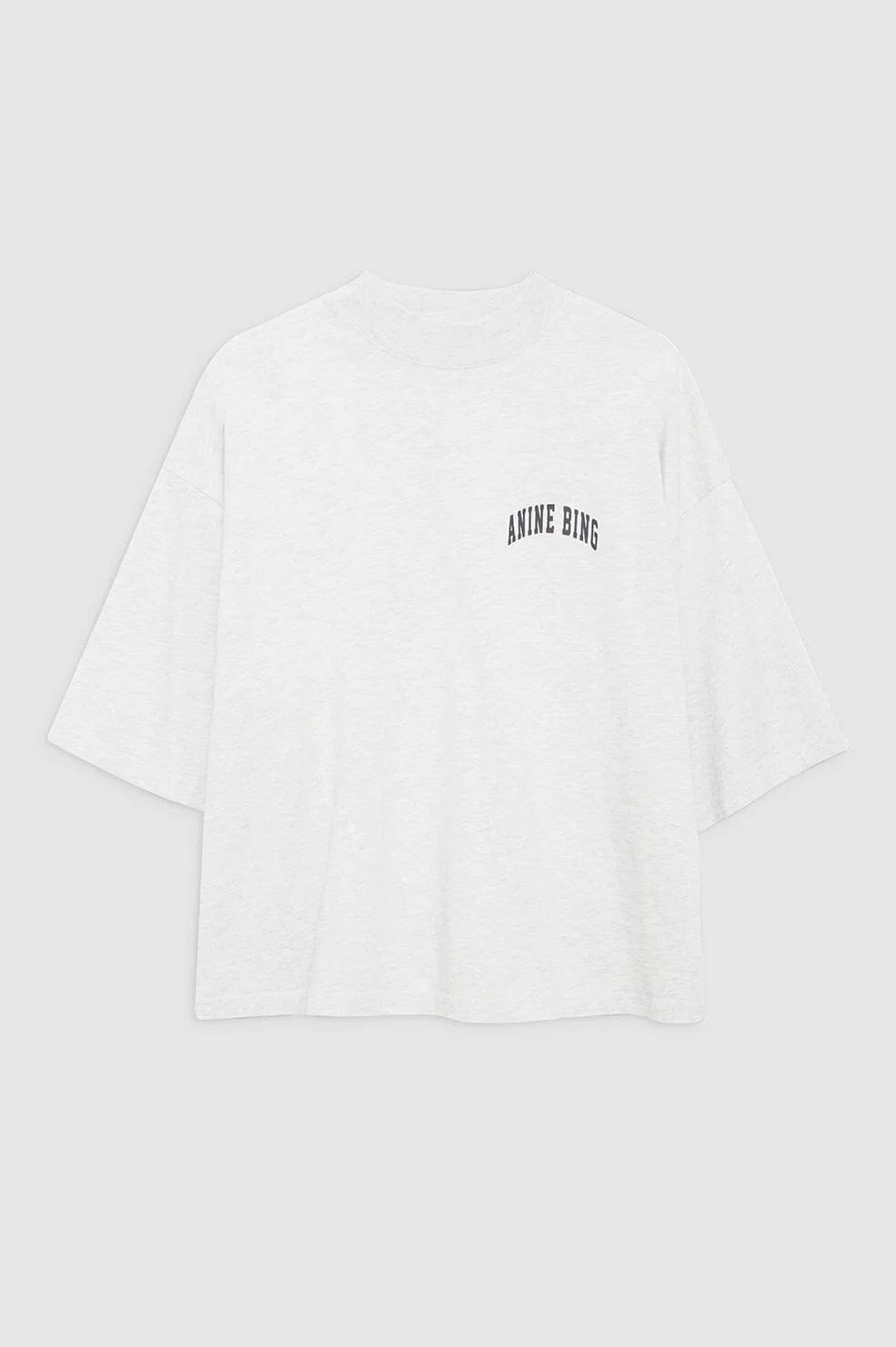 Anine Bing Palmer Tee Grey Melange T-shirt
