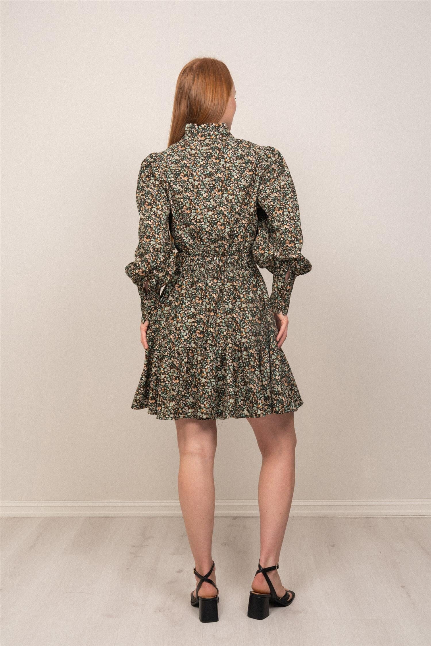 OSMINE af nor Liv Baby Cord Dress Green Autumn Kjole