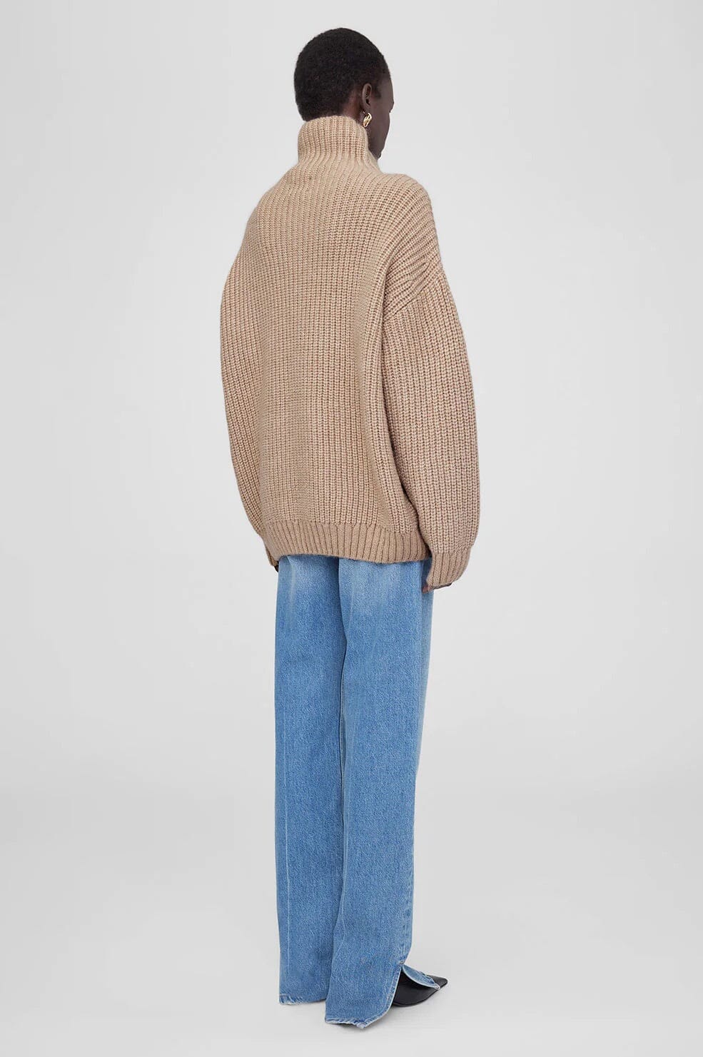Anine Bing Sydney Sweater Tan Genser