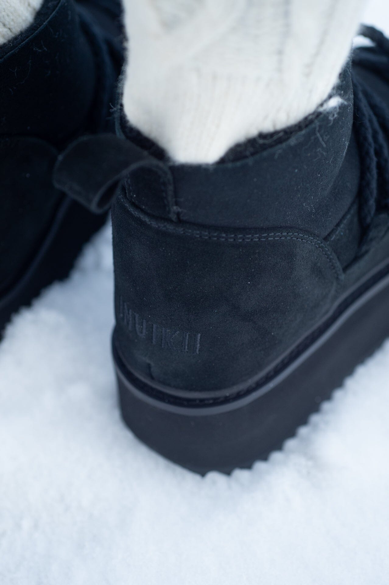 Inuikii Classic Low Platform Black Sko