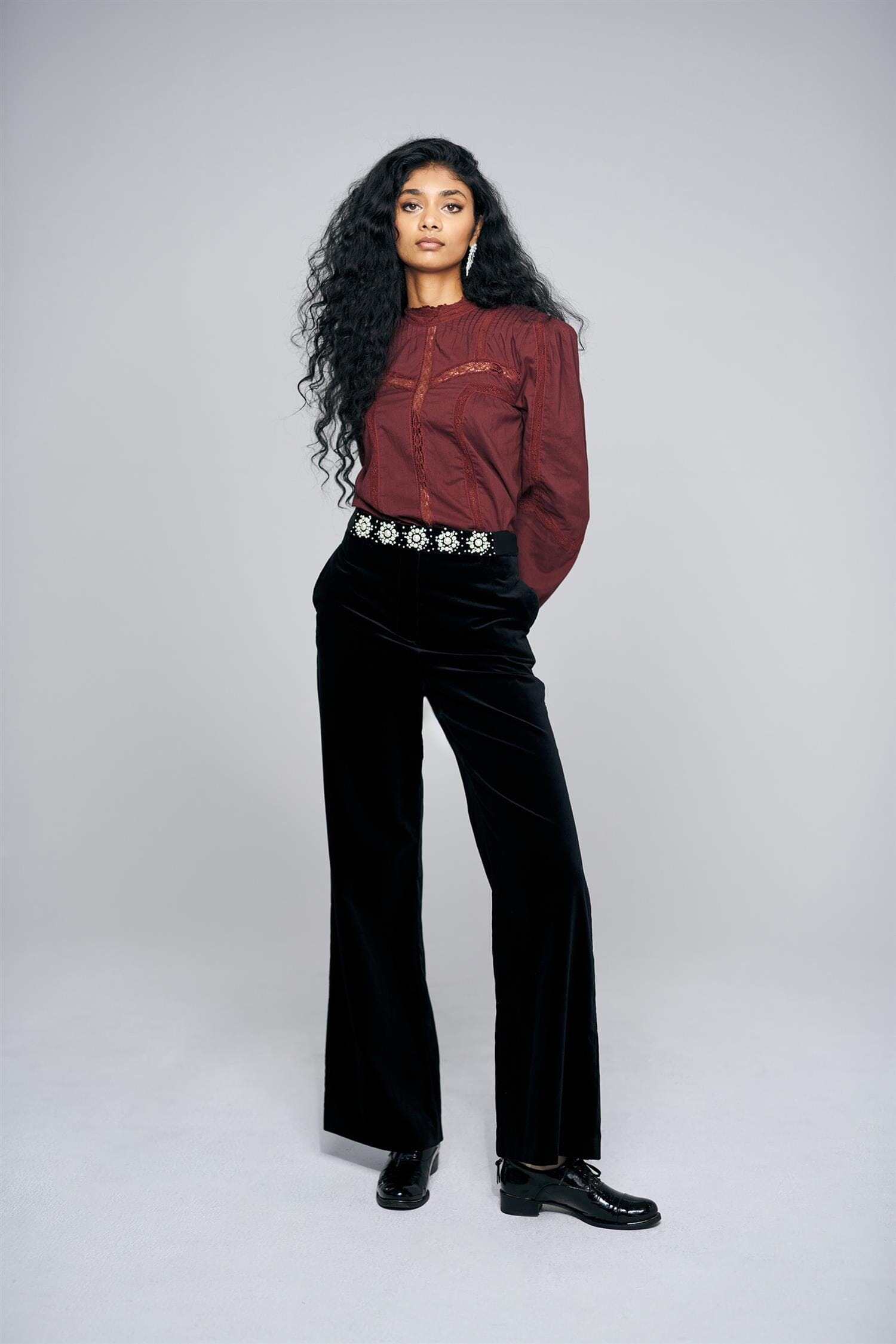 Pia Tjelta Phoebe Blouse Burgundy Bluse