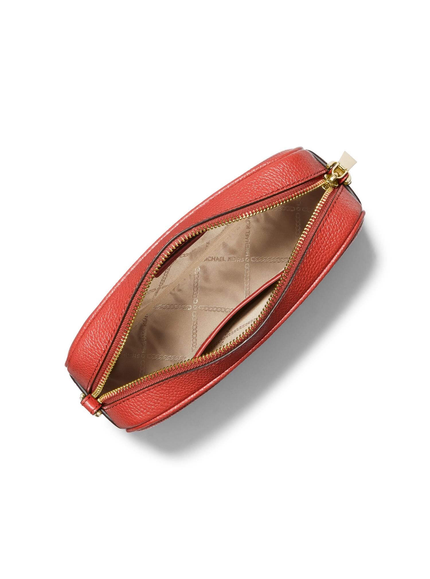 Michael Kors Jet Set Medium Pebbled Leather Crossbody Bag BR Terracotta Tilbehør