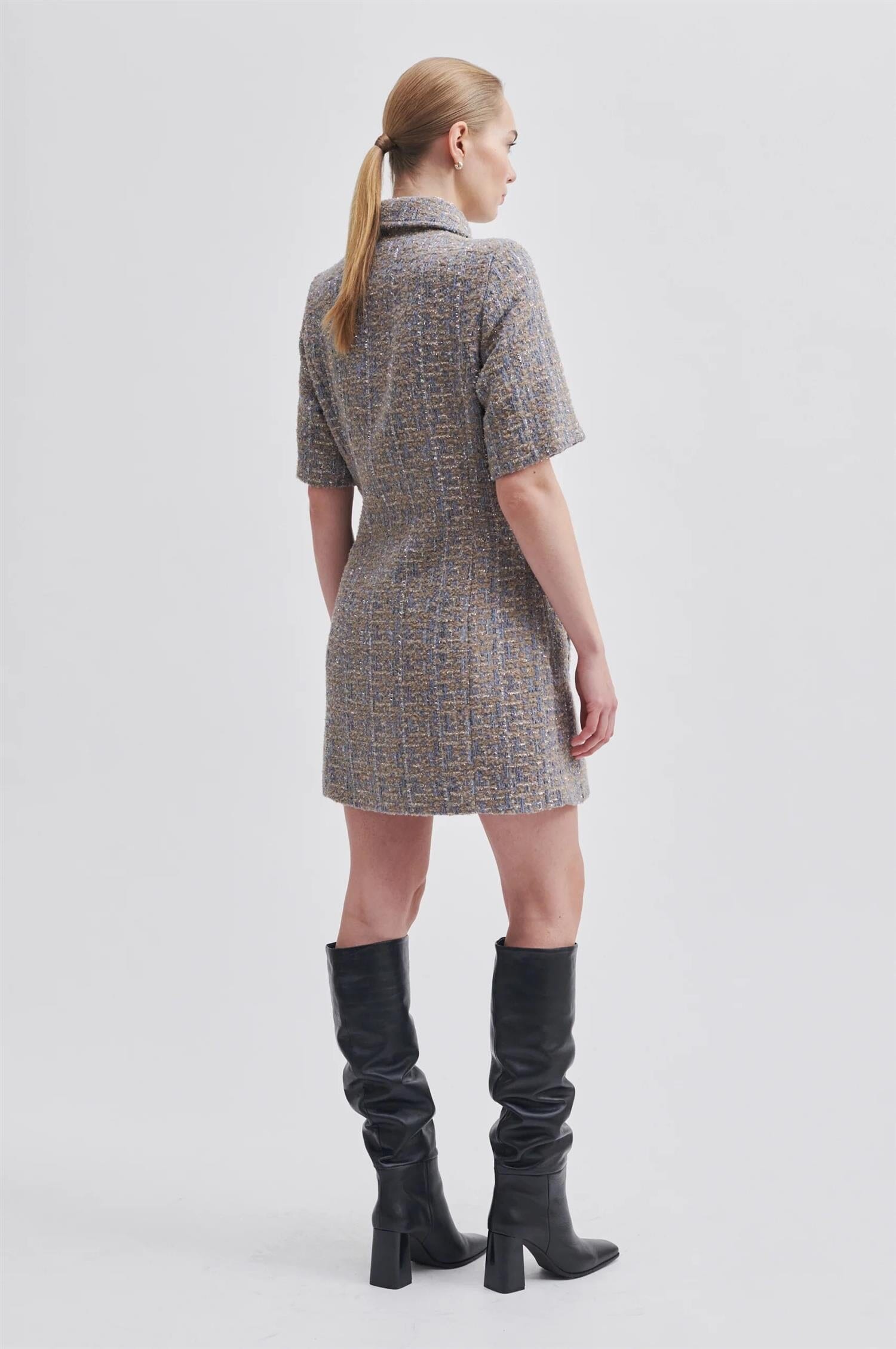 Second Female Lilje Dress Silver Mink Kjole