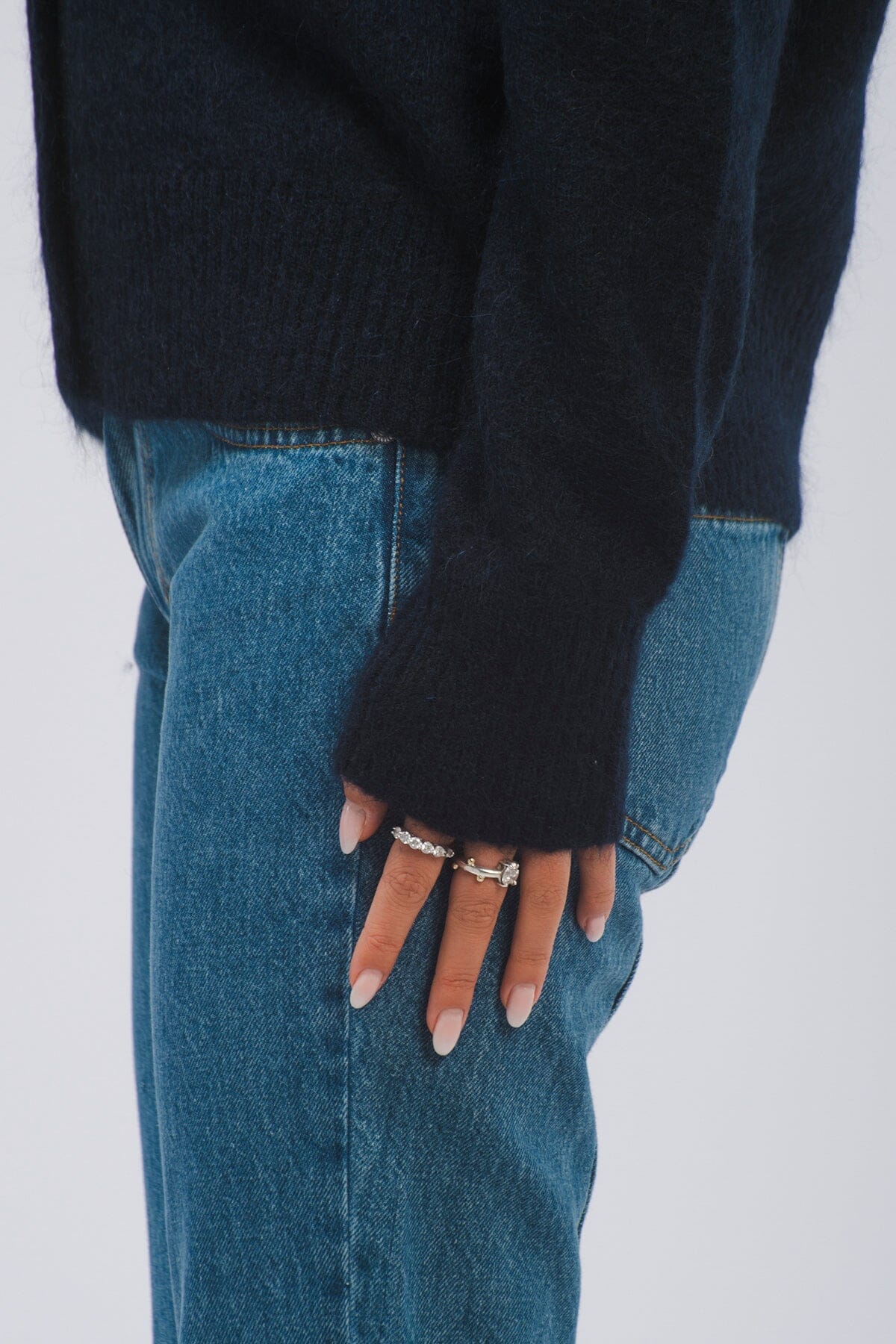 Second Female Brookline Knit Cardigan Eclipse Genser