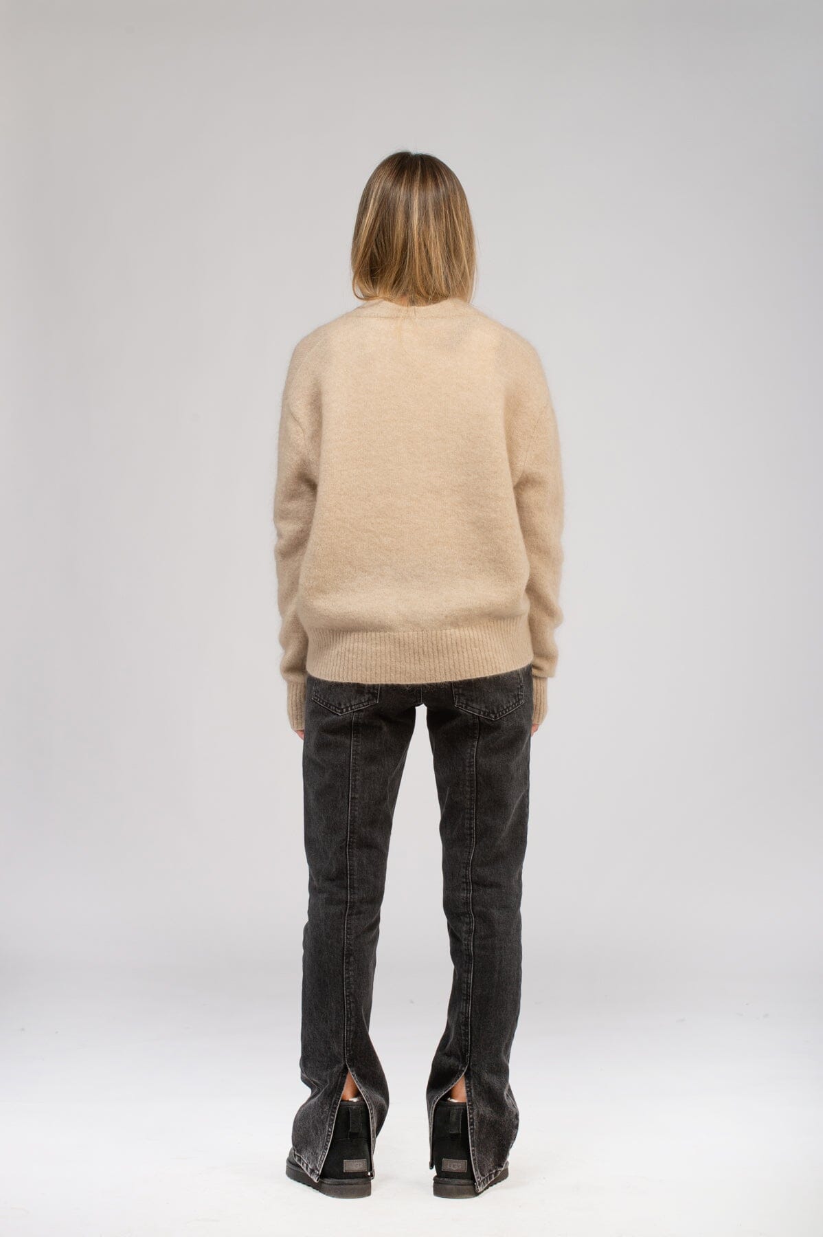Second Female Brookline Knit Cardigan Oxford Tan Genser