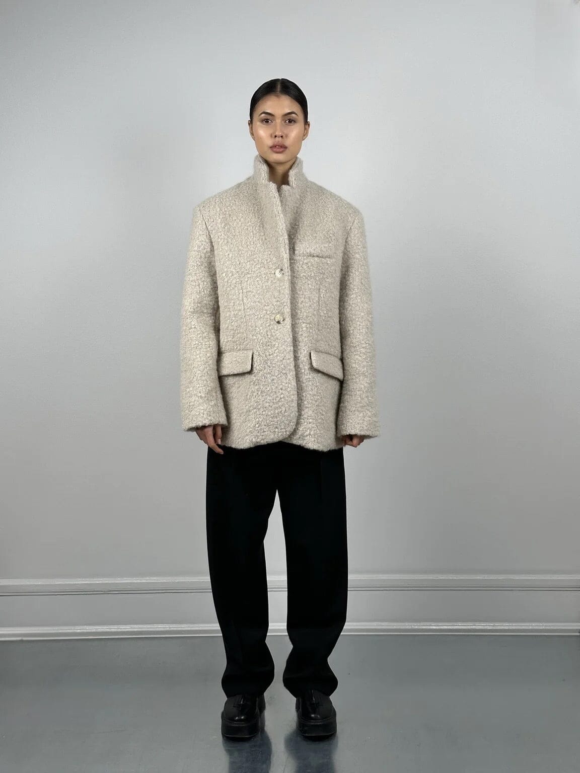 Meotine Emmi Wool Blazer Beige Ytterplagg