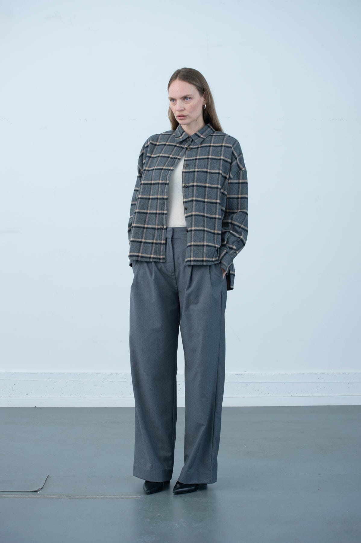 ArnieSays: Campbell Soft Checks Grey Combo Skjorte