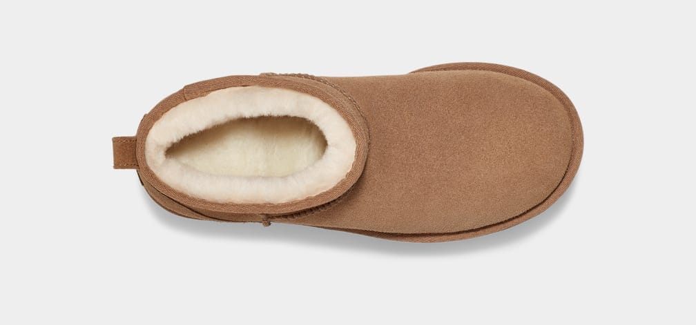 UGG Classic Ultra Mini Platform Chestnut Sko