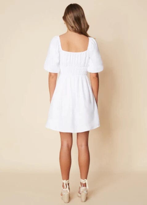 Faithfull The Brand Nikoleta Mini Dress White Kjole