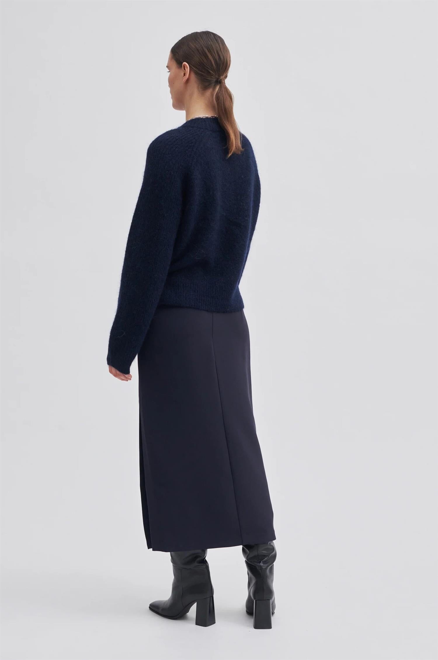 Second Female Brookline Knit New O-Neck Eclipse Genser
