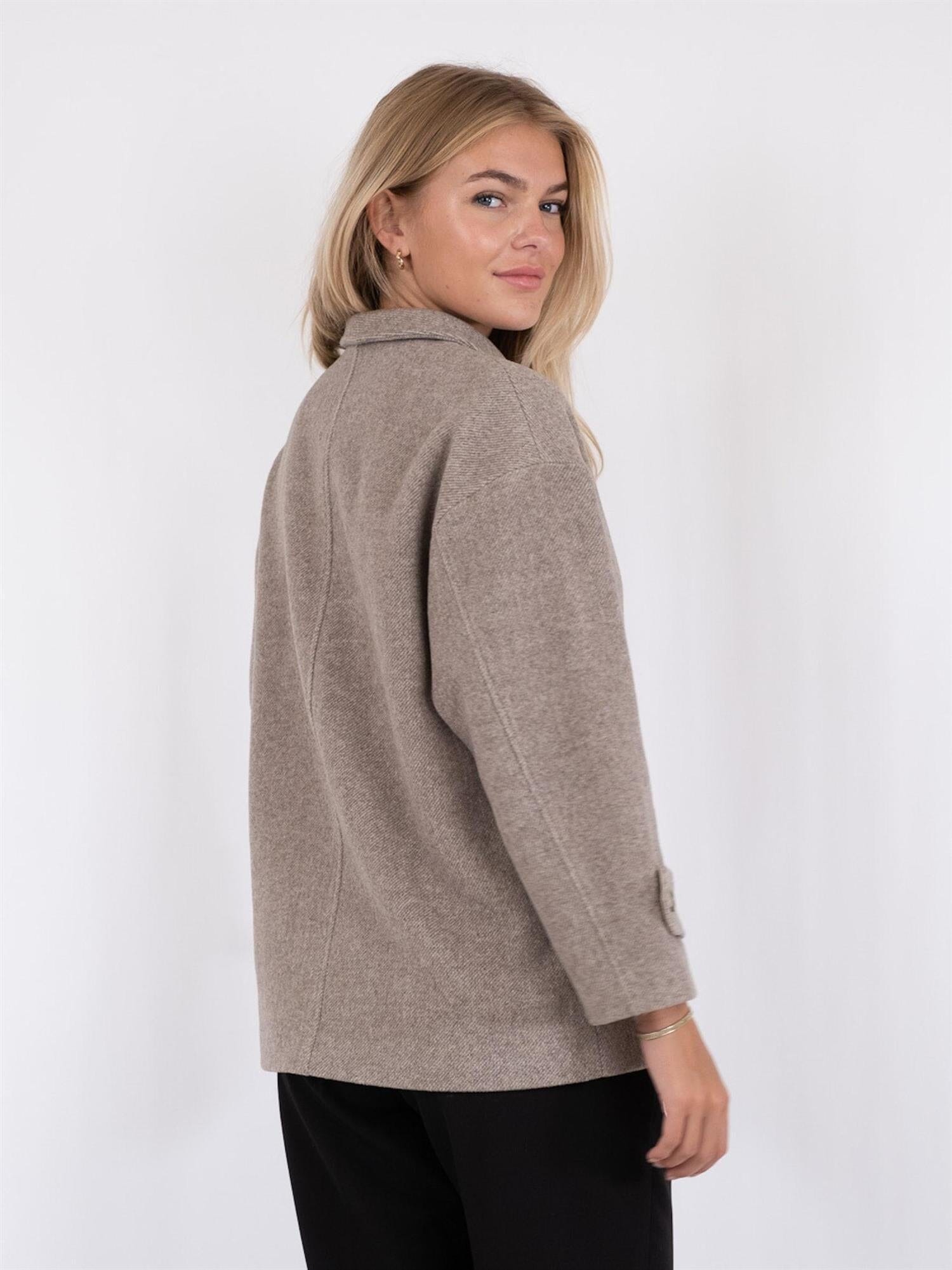Neo Noir Pippa Twill Jacket Sand Melange Ytterplagg