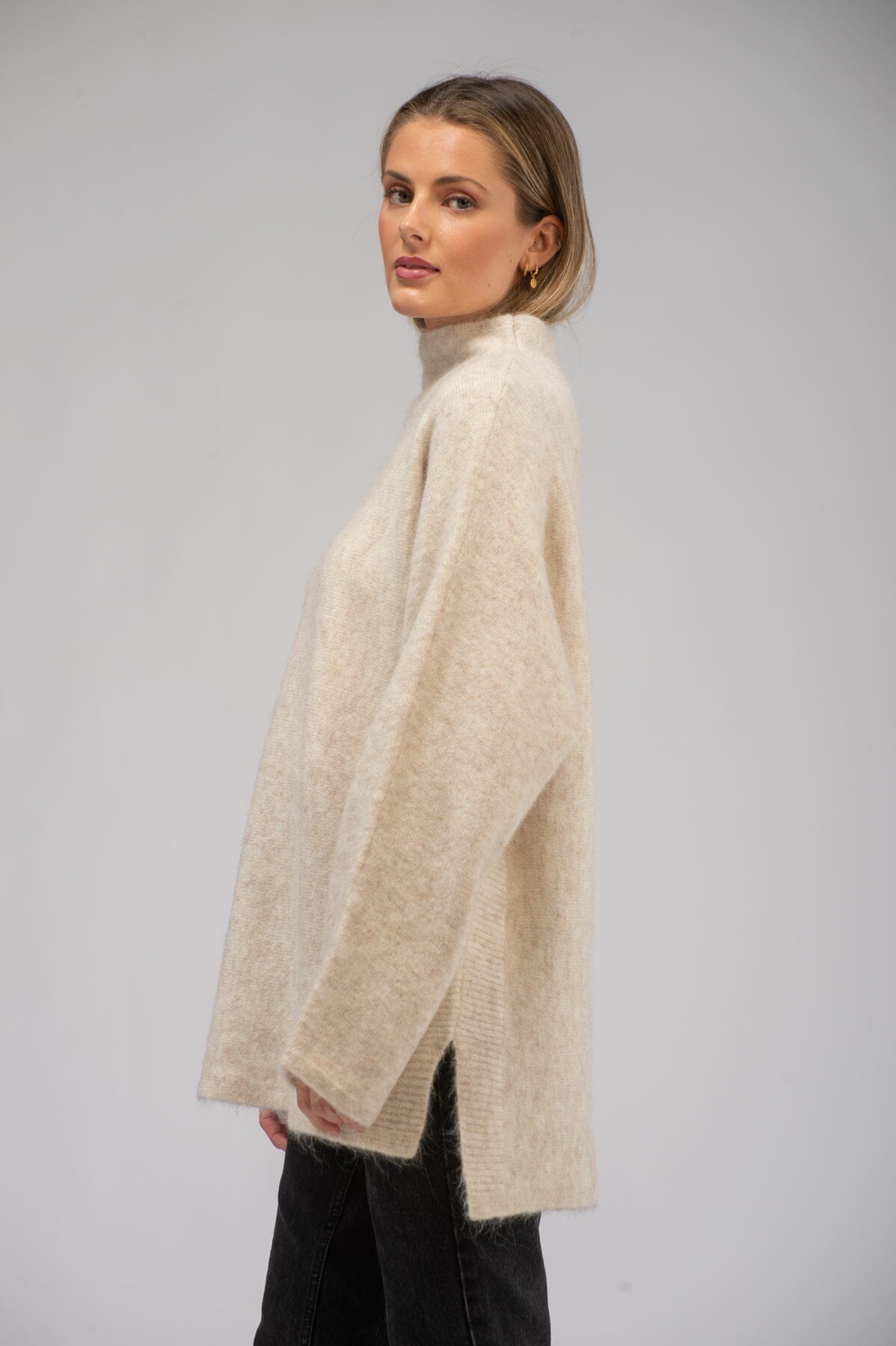 Iben Lou Sweater Beige Genser