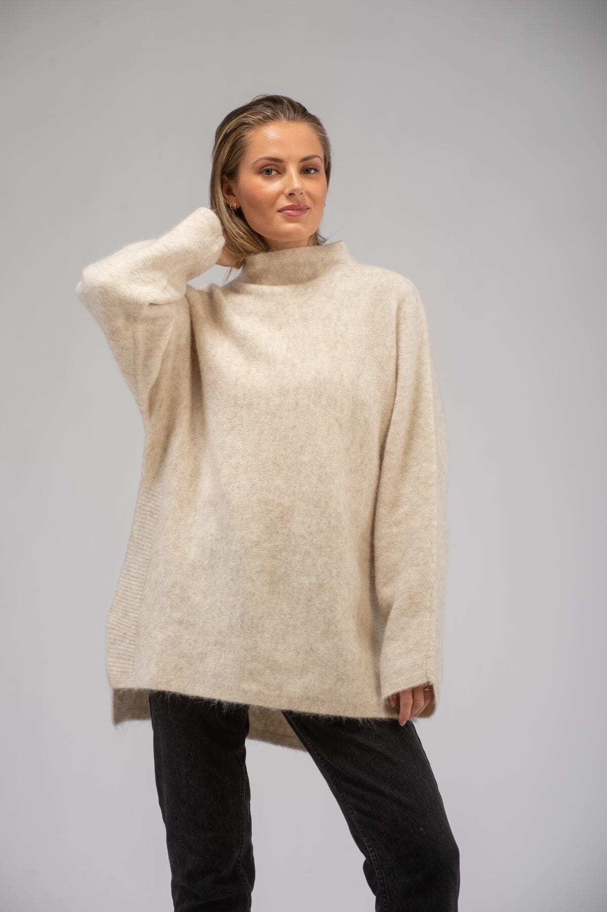 Iben Lou Sweater Beige Genser