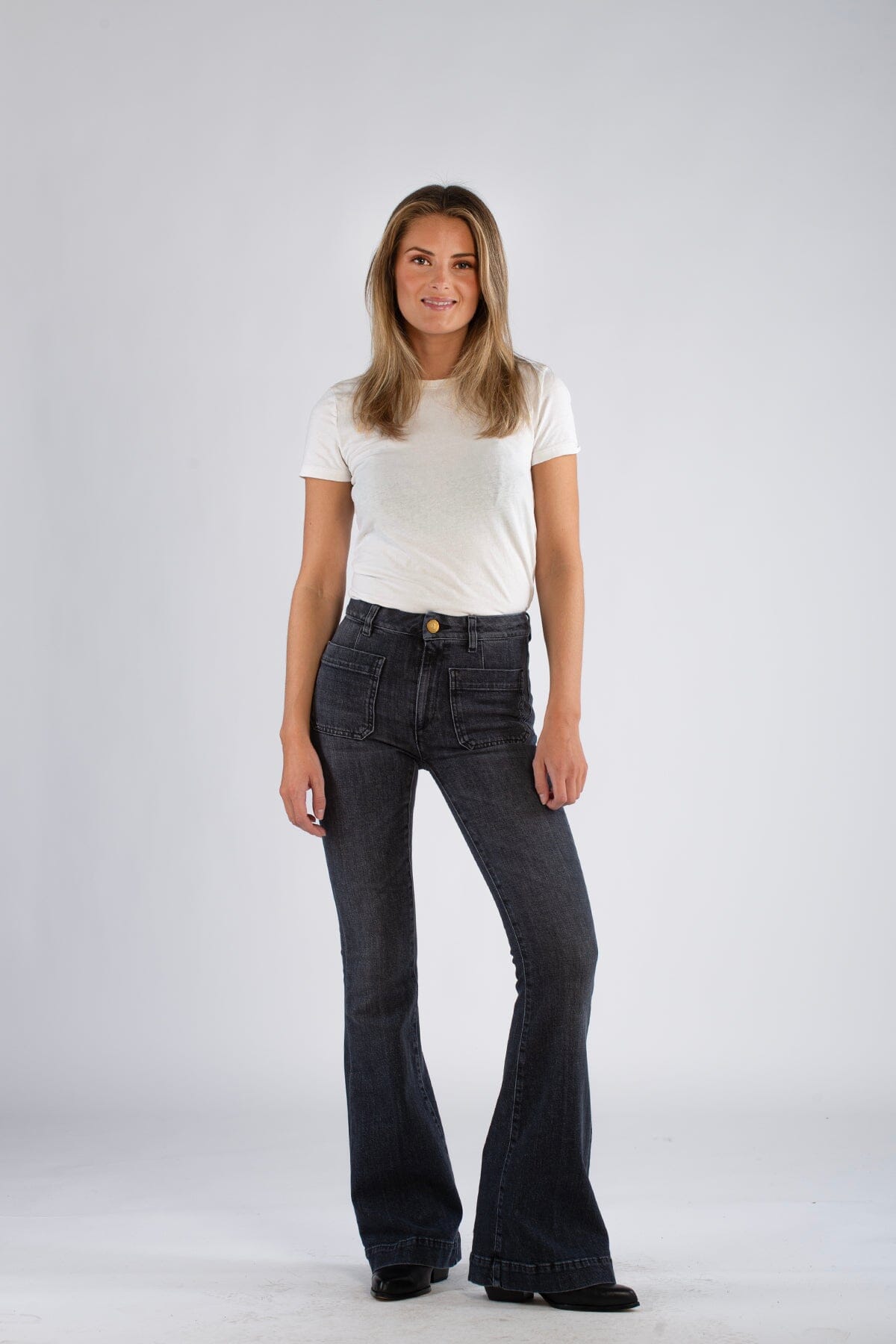 Seafarer Delphine Black Denim Bukse