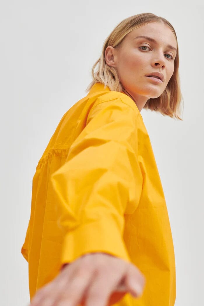 Second Female Alulin Oversize Shirt Apricot Skjorte