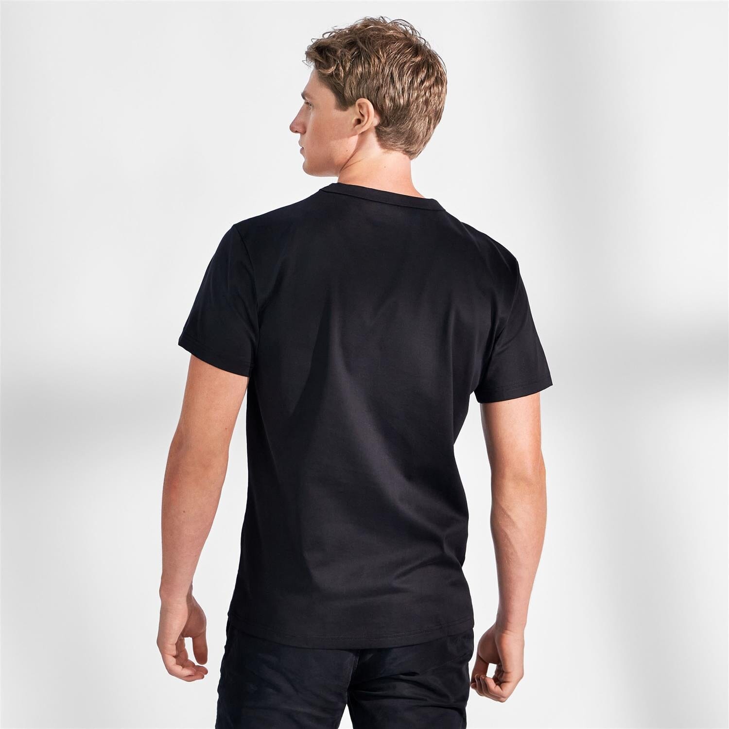 Bread and Boxers Crew Neck Pima Black T-shirt