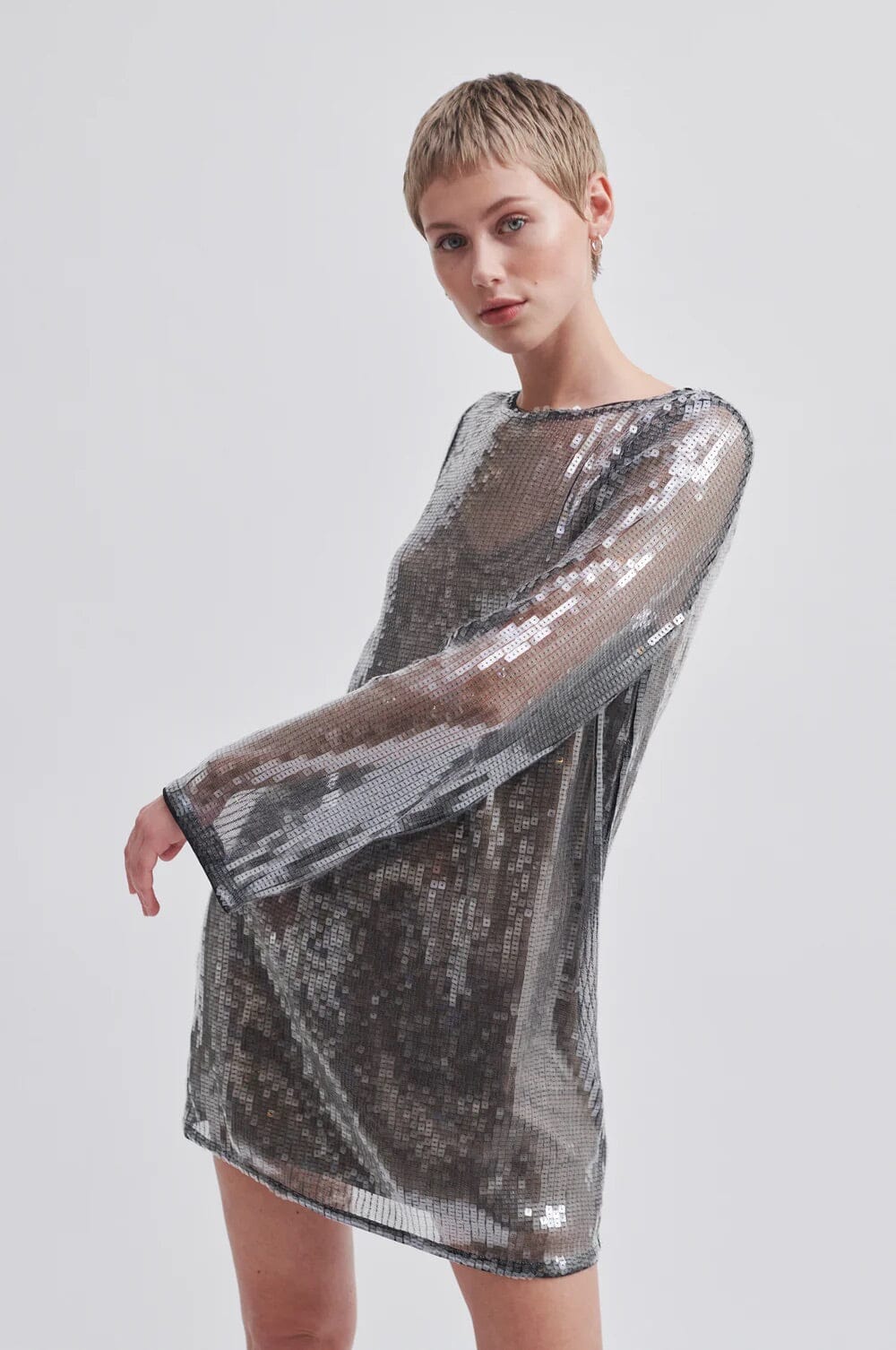 Second Female Posh Dress Woodland Gray Kjole