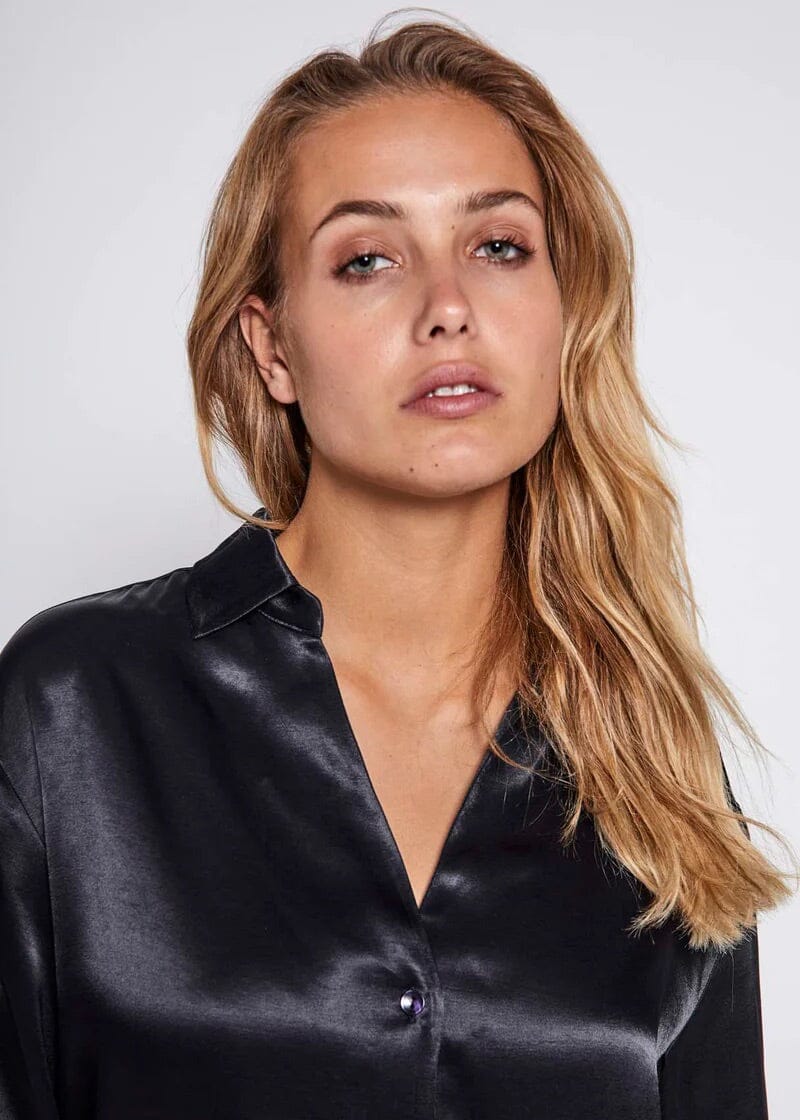 Norr Portia Shirt Black Skjorte