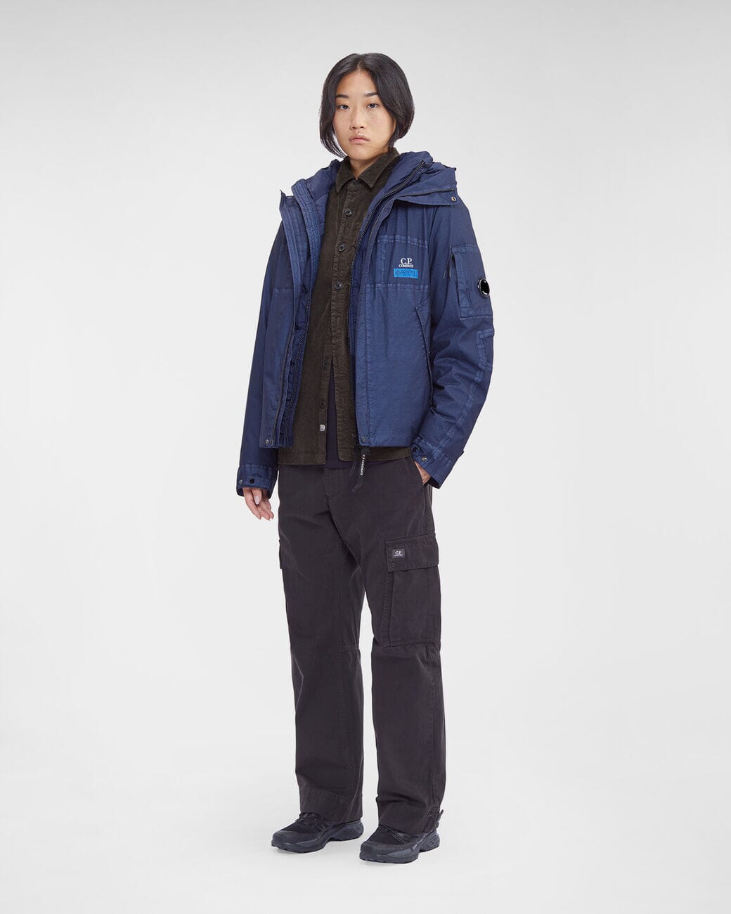 CP Company Gore G-type Hooded Jacket Peacoat Ytterplagg