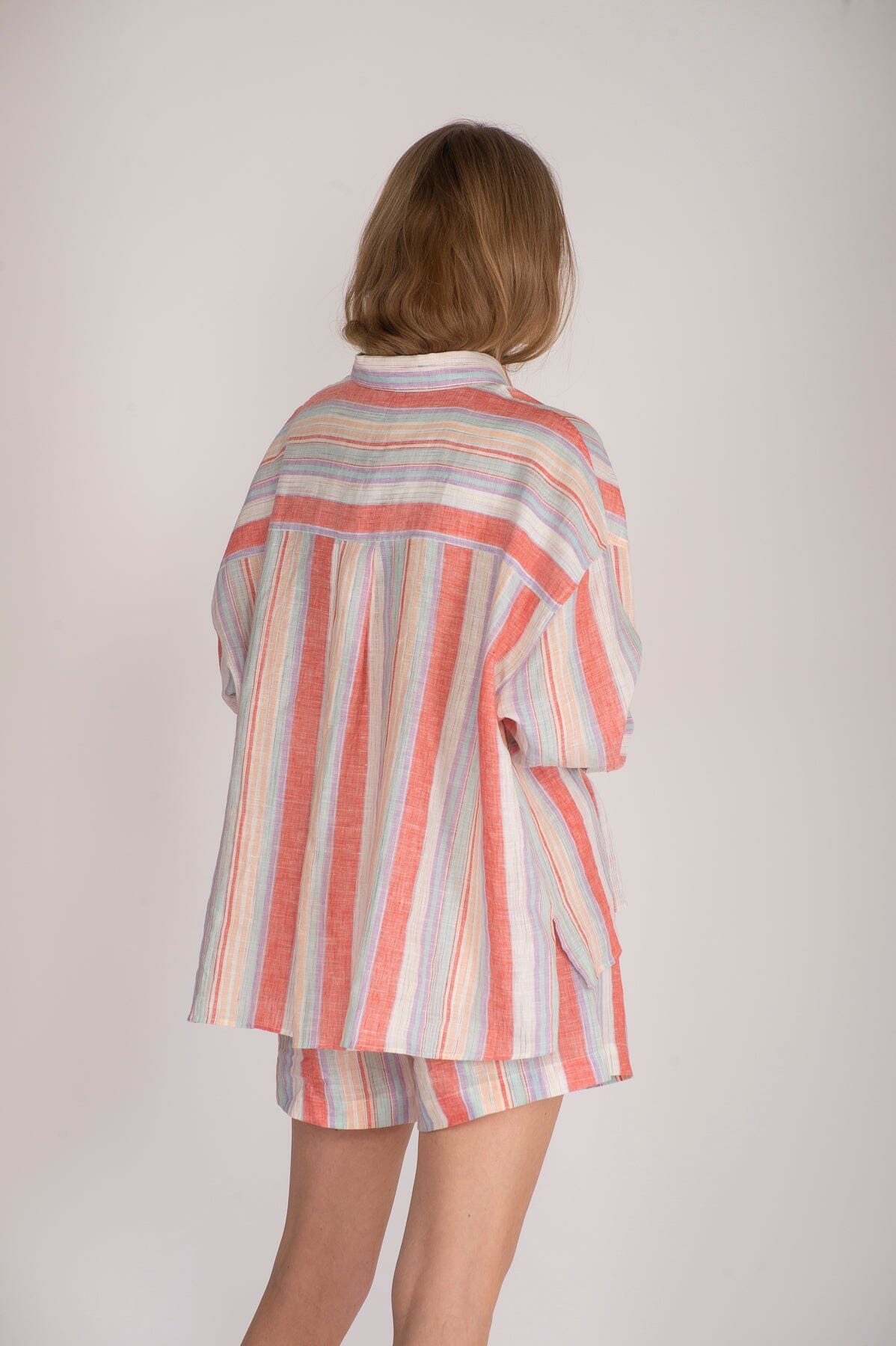 ArnieSays: Campbell Linen Multi Red Combo Skjorte