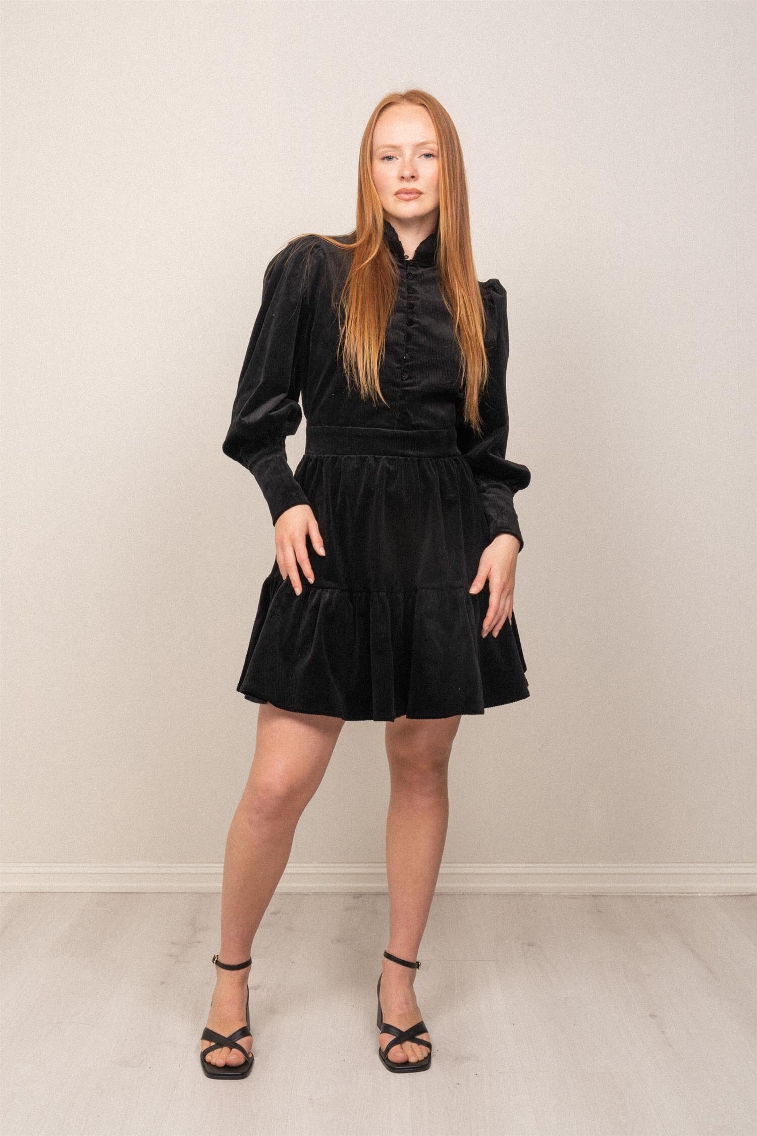 OSMINE af nor Liv Cord Dress Black Kjole