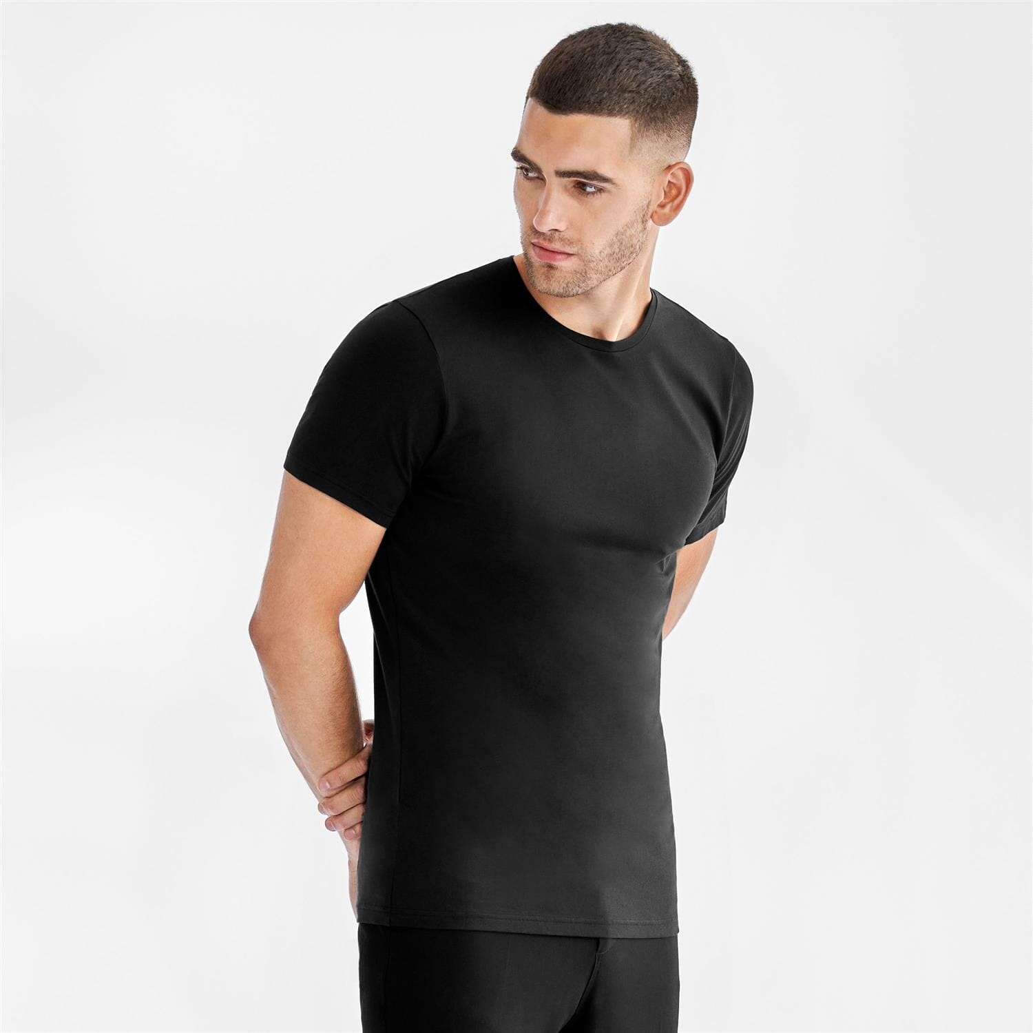 Bread and Boxers Man Cotton Crew-Neck Black T-shirt