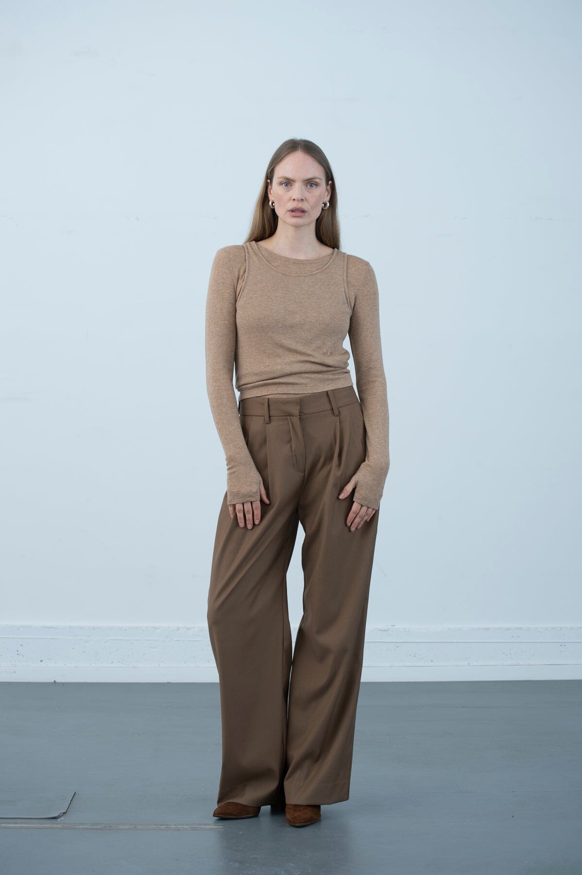 ArnieSays: Remi Wool Blend Caramel Melange T-shirt