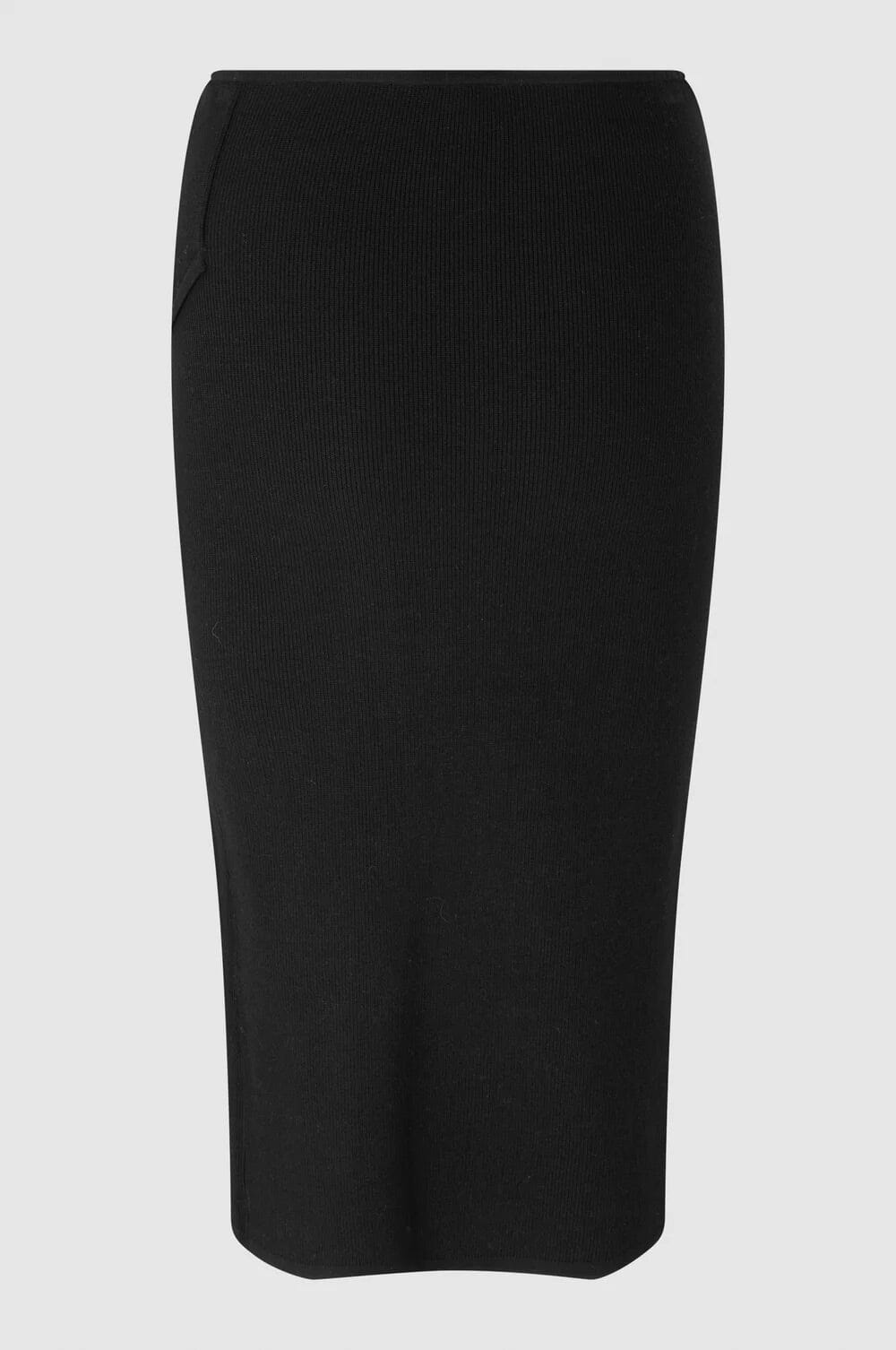 Second Female Como Knit Skirt Black Skjørt