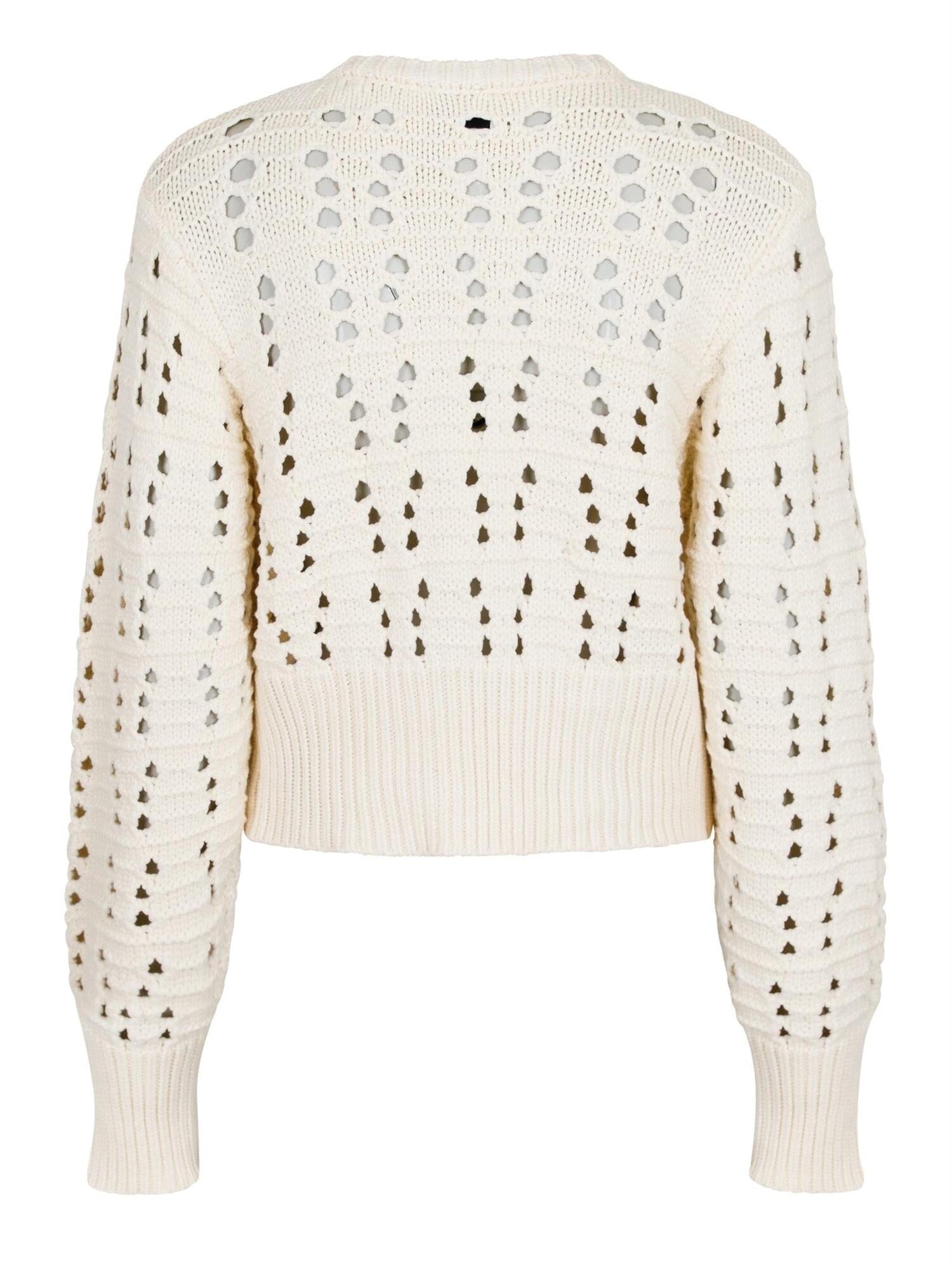 Neo Noir Bethie Knit Cardigan Creme Genser