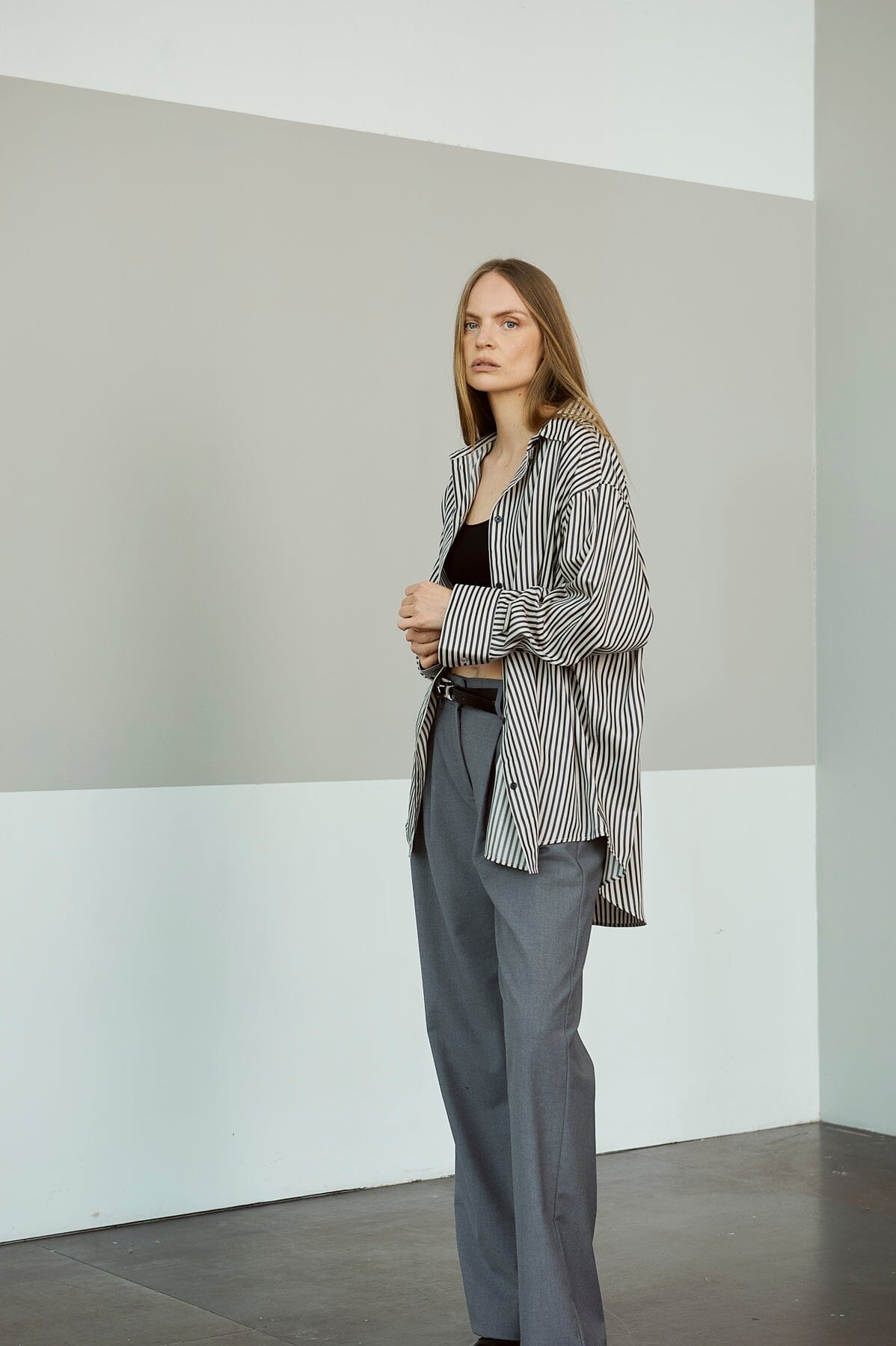 ArnieSays: Casey Tencel Black Stripe Skjorte