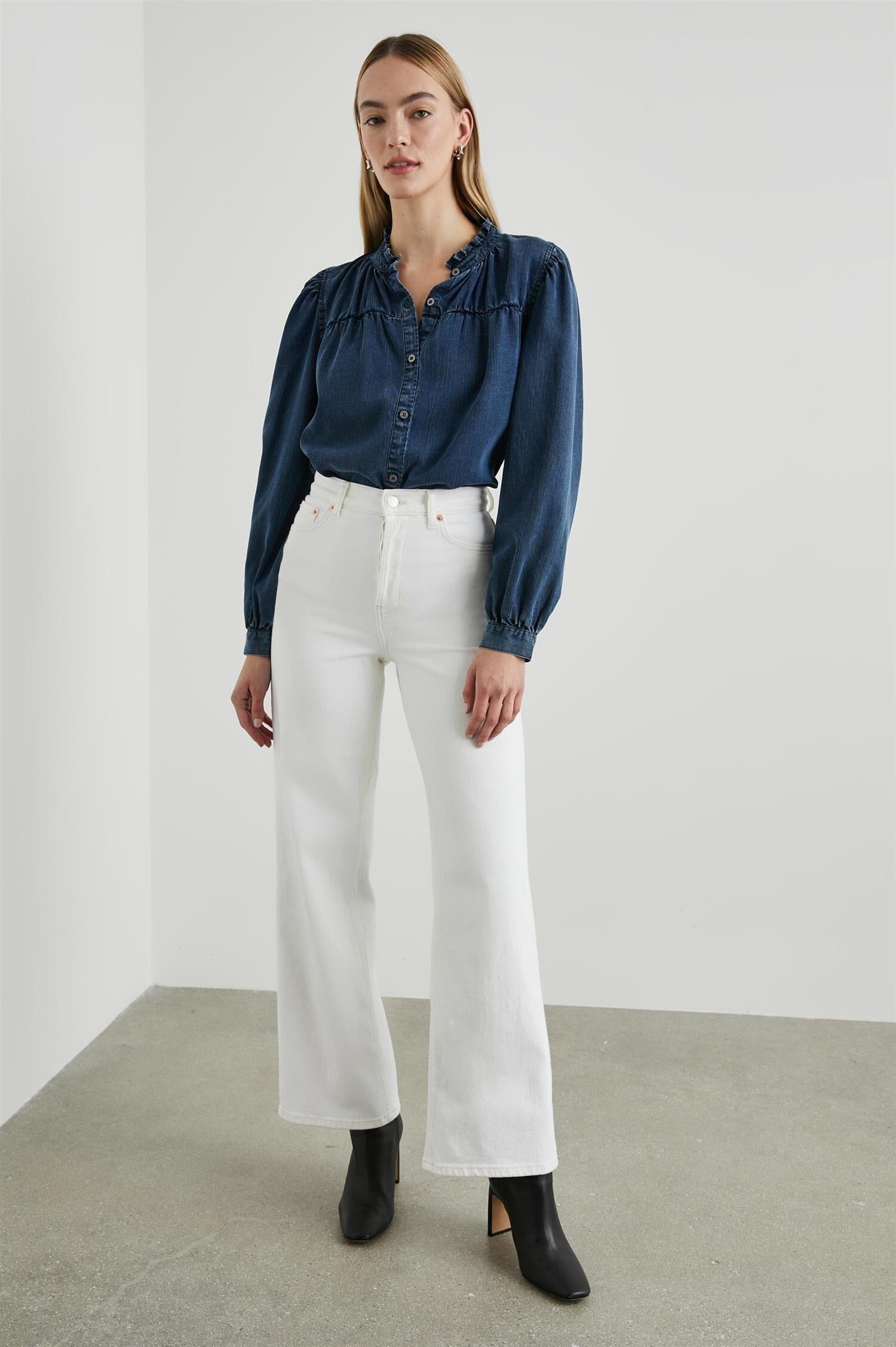 Rails Camille Dark Vintage Wash Skjorte
