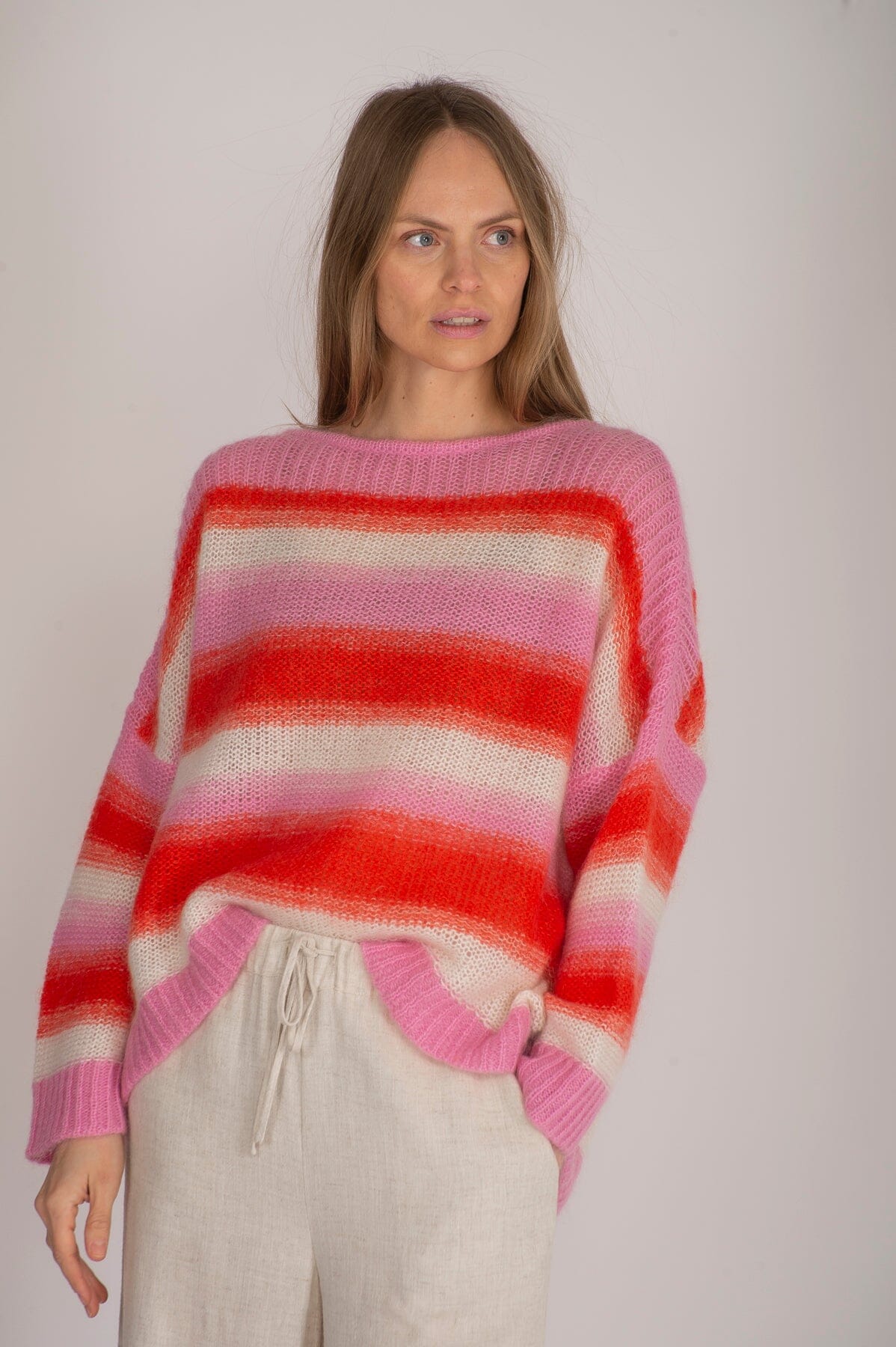 ArnieSays: Lilou Pink Multi Combo Genser