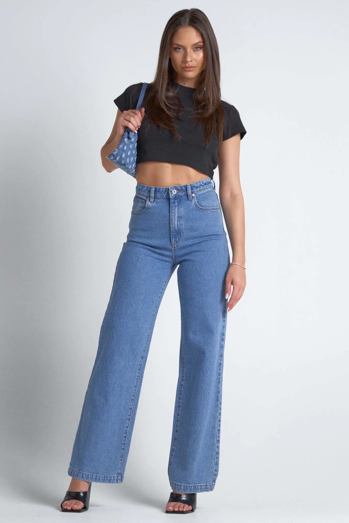 A Brand A 94 High & Wide Debbie Blue Bukse