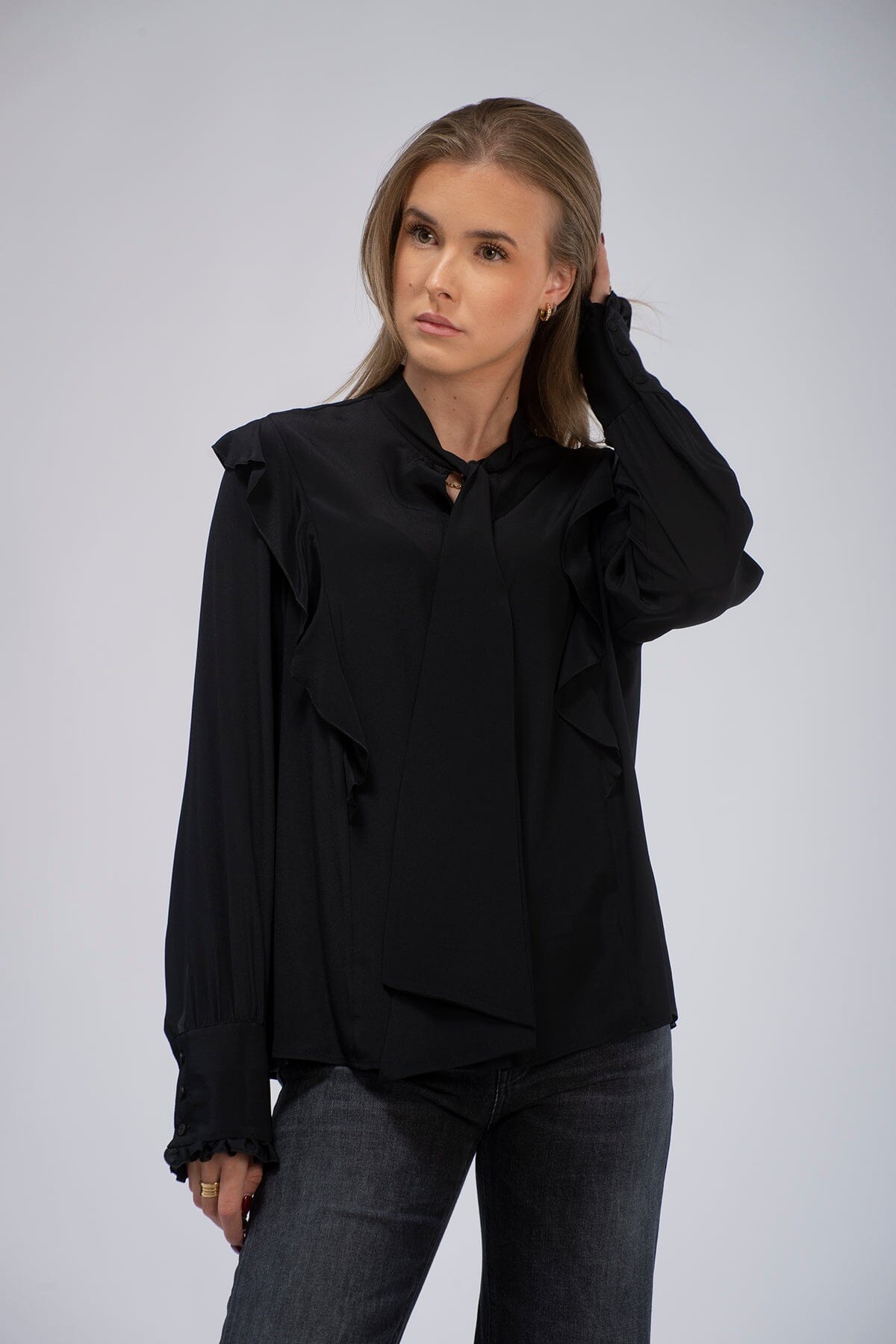 Dondup Dame Camicia Black Skjorte