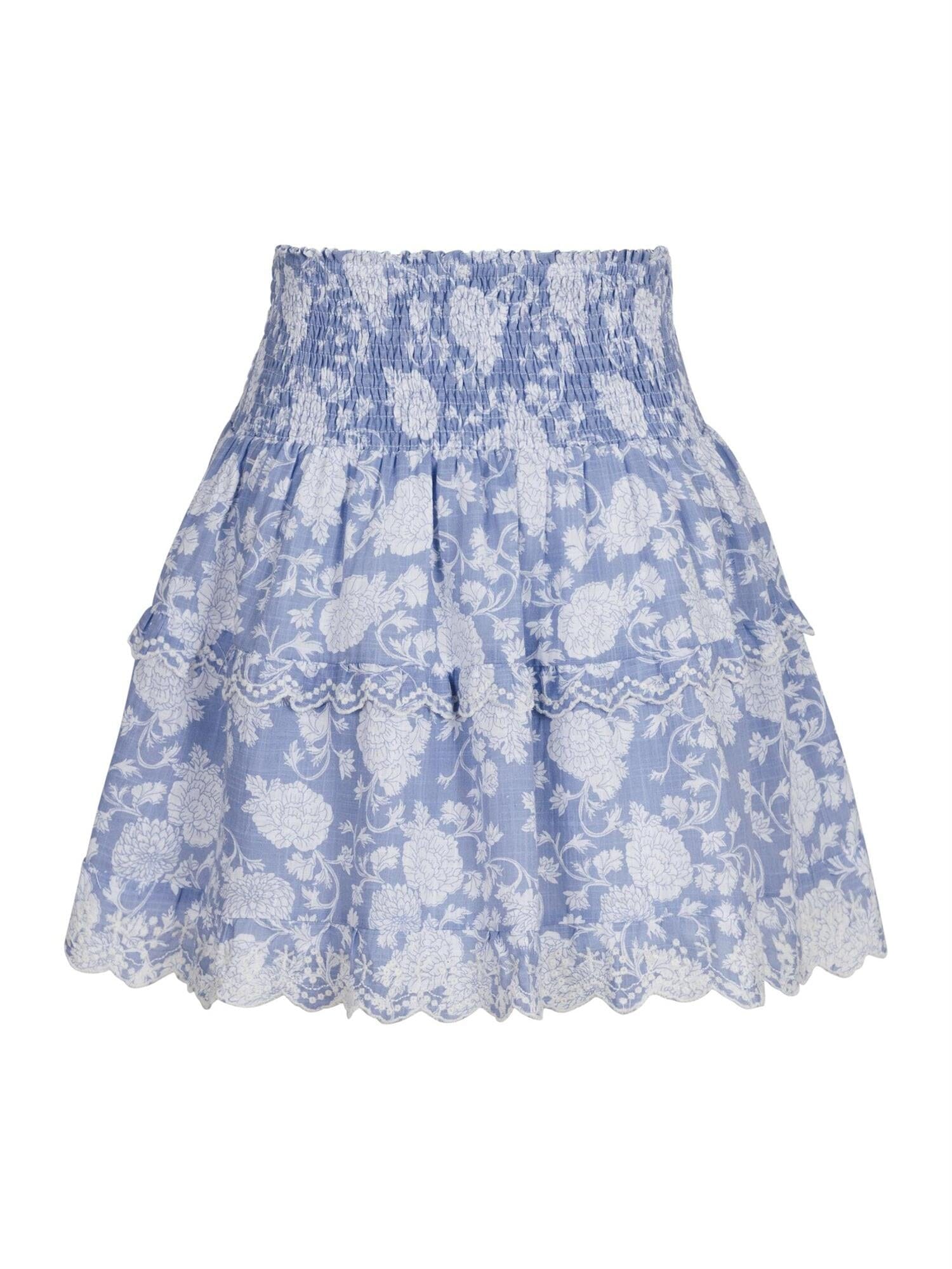 Neo Noir Lando Belle Flower Skirt Dusty Blue Skjørt