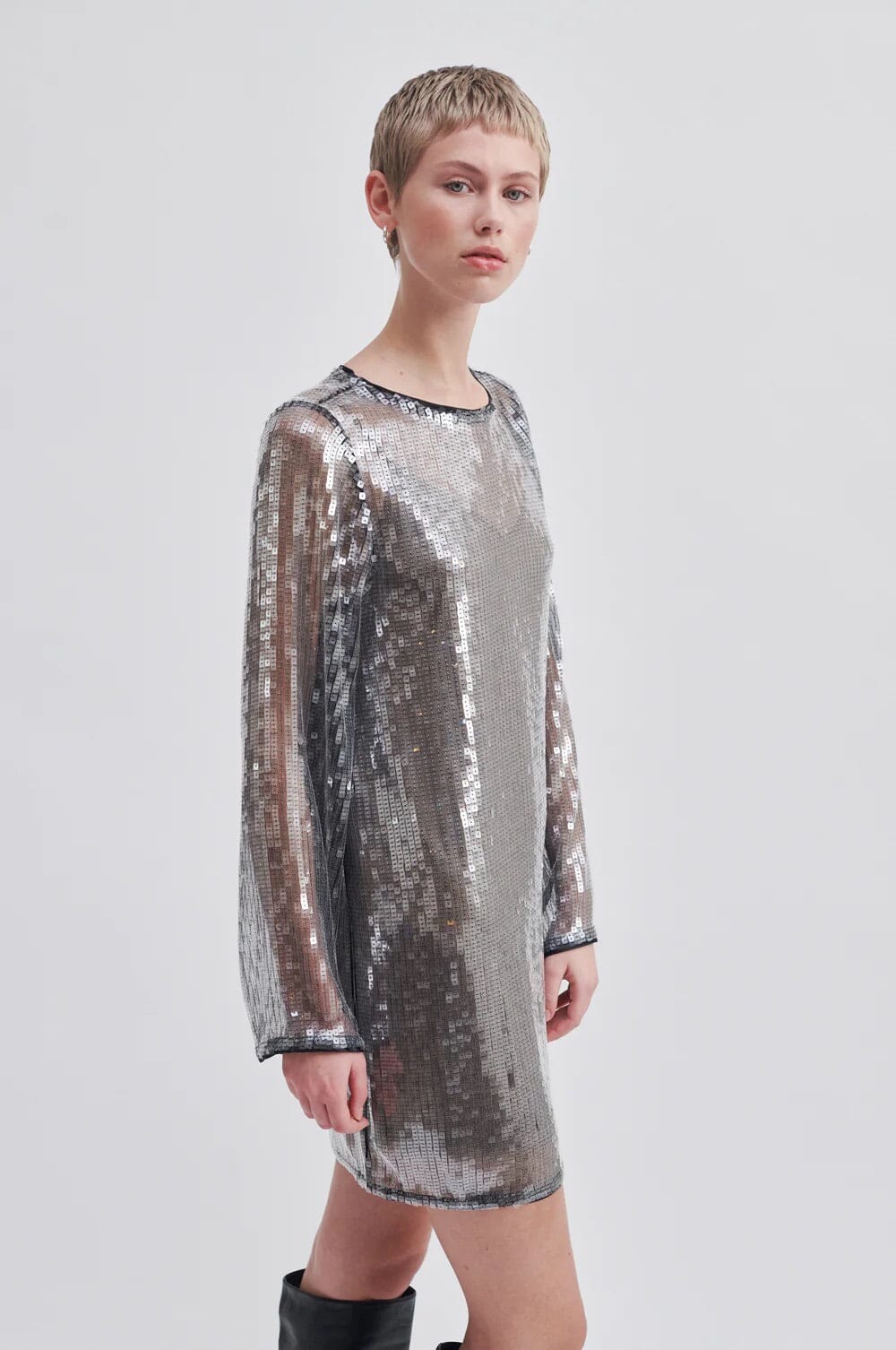 Second Female Posh Dress Woodland Gray Kjole