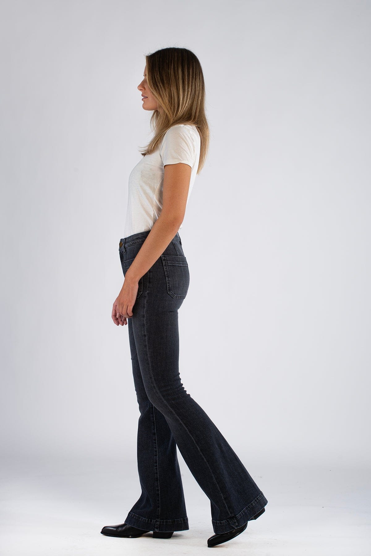 Seafarer Delphine Black Denim Bukse
