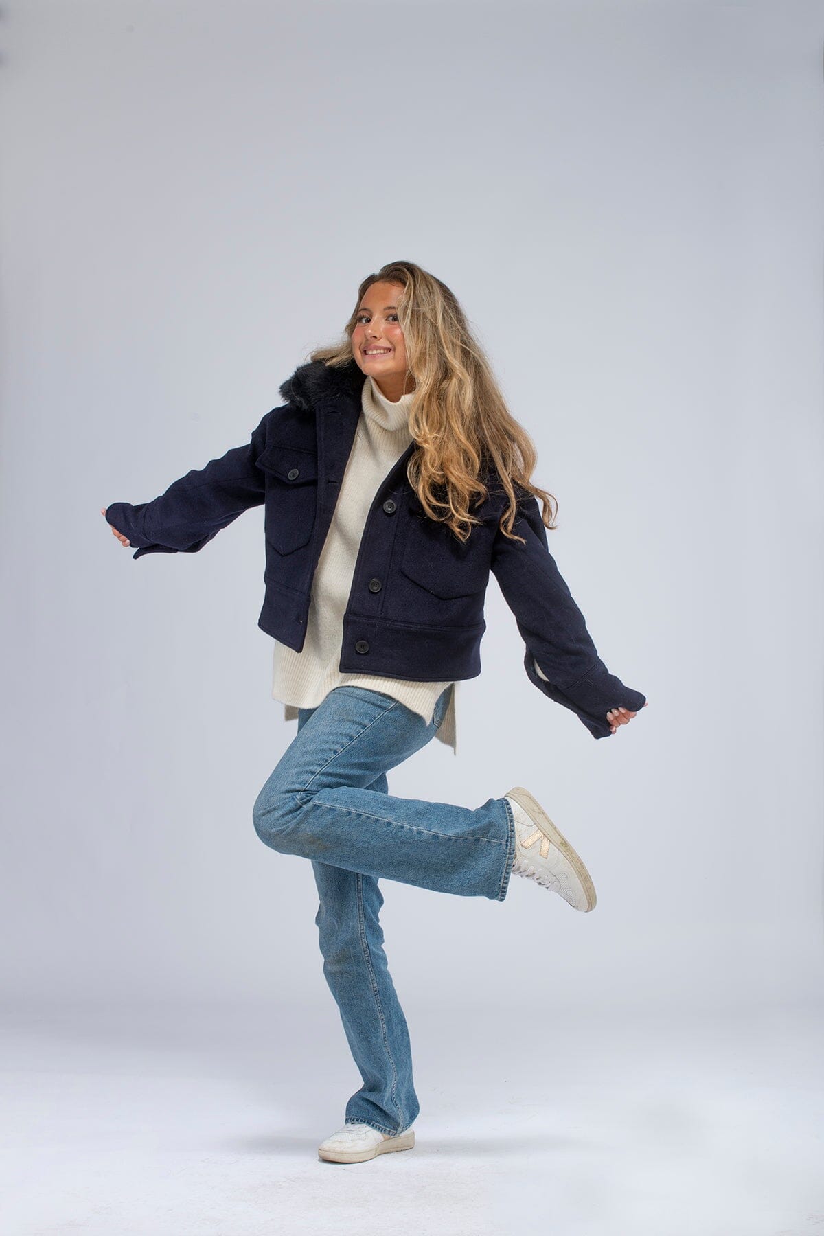 Meotine Charlie Jacket Navy Ytterplagg